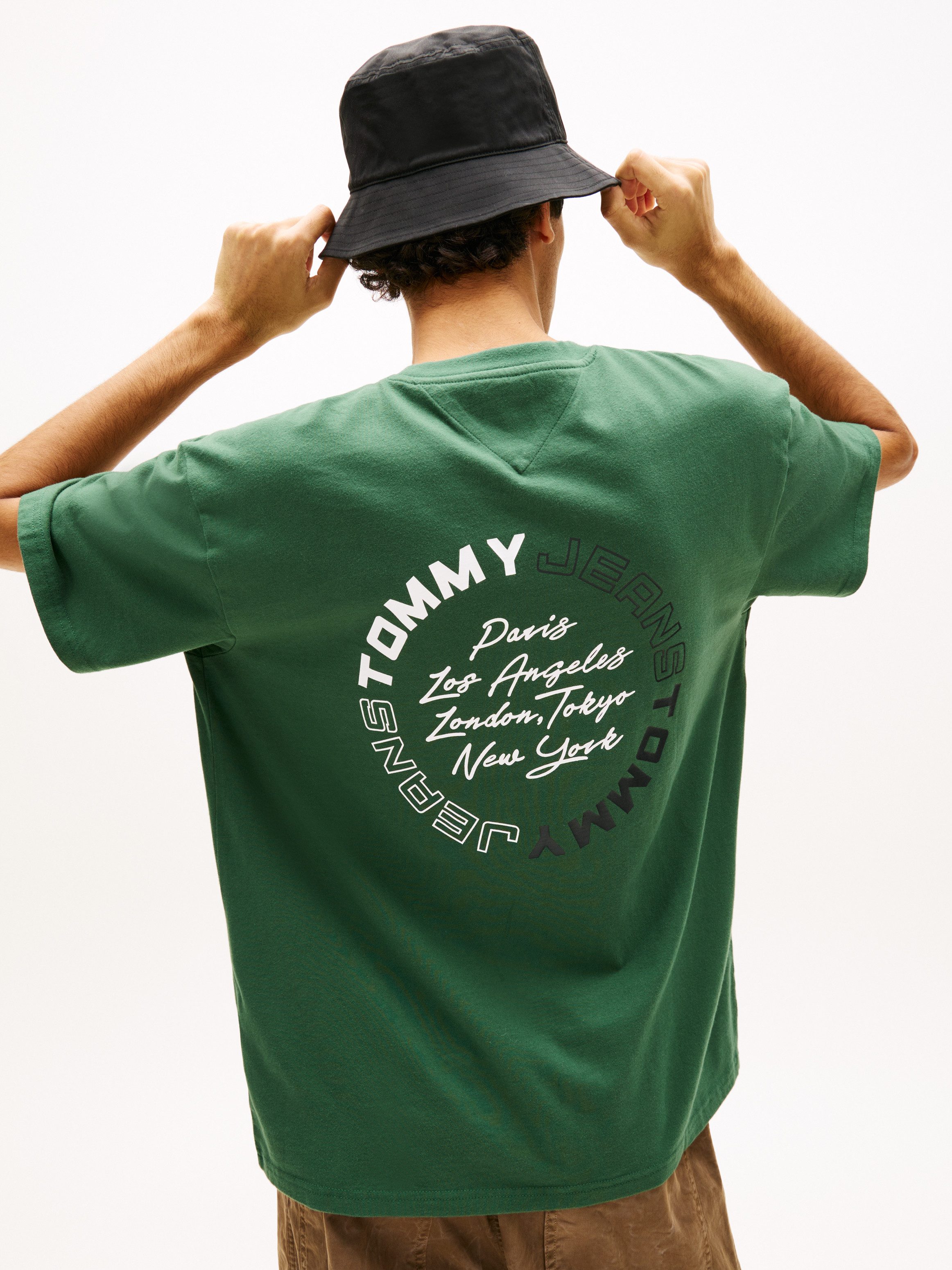 Tommy Jeans T-Shirt TJM RELAXED SIGN CIRCLE mit Markenprint günstig online kaufen