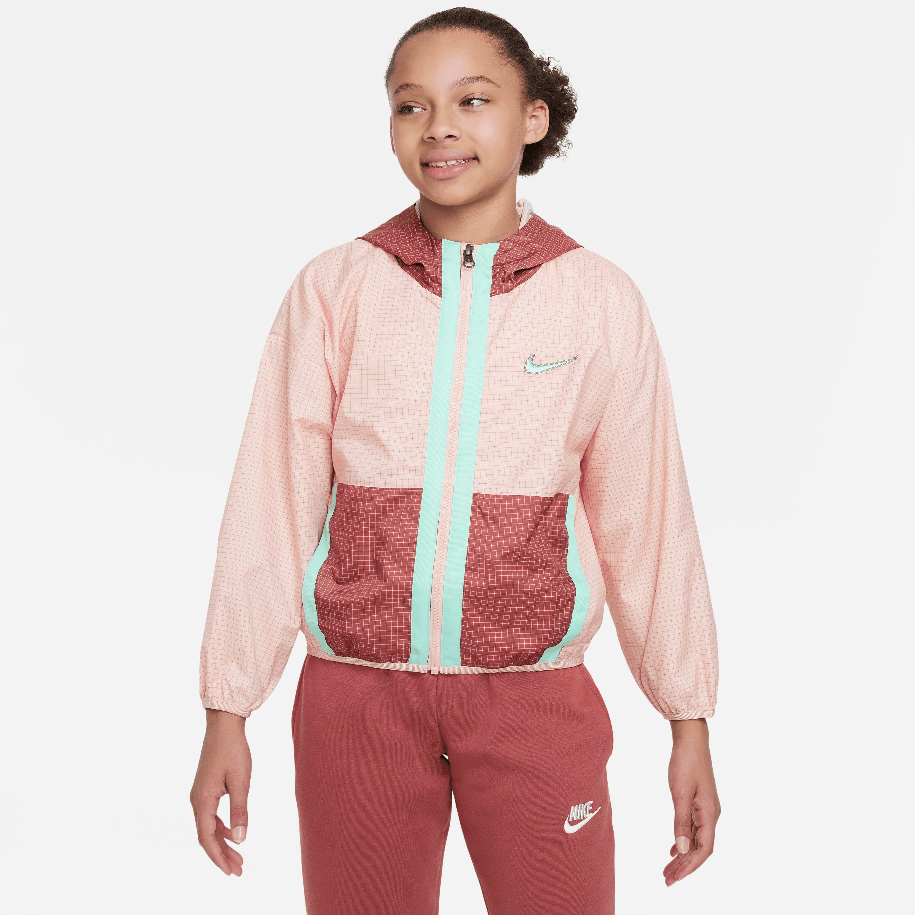 Nike Sportswear Outdoorjacke ODP Big Kids' Woven Jacket ARCTIC ORANGE/CANYON RUST