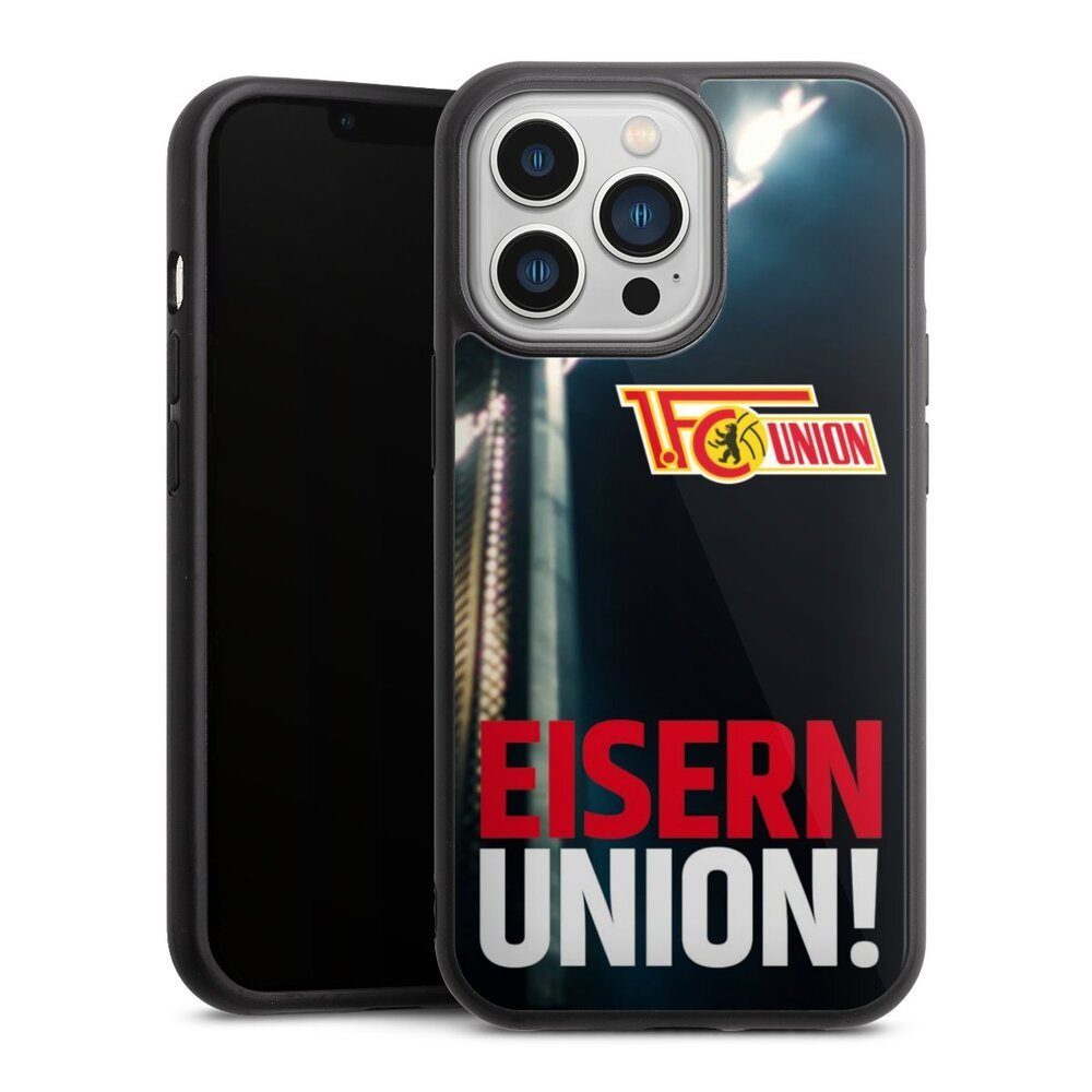 DeinDesign Handyhülle Fanartikel 1. FC Union Berlin Fußball Eisern Union Typo, Apple iPhone 13 Pro Gallery Case Glas Hülle