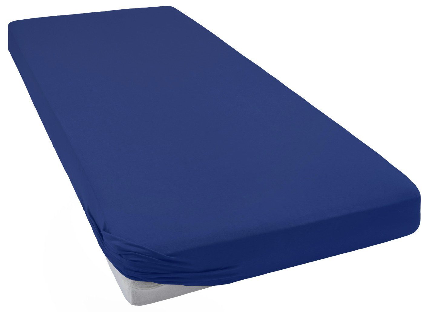 bellana Spannbettlaken bellana deluxe mit Elasthan, Jersey 230 g/m², Premium-Qualität, Jersey-Elasthan, Gummizug: rundum, (1 Stück), mit 5% Elasthan, für Matratzen bis 35cm Höhe, bügelfrei, faltenfrei