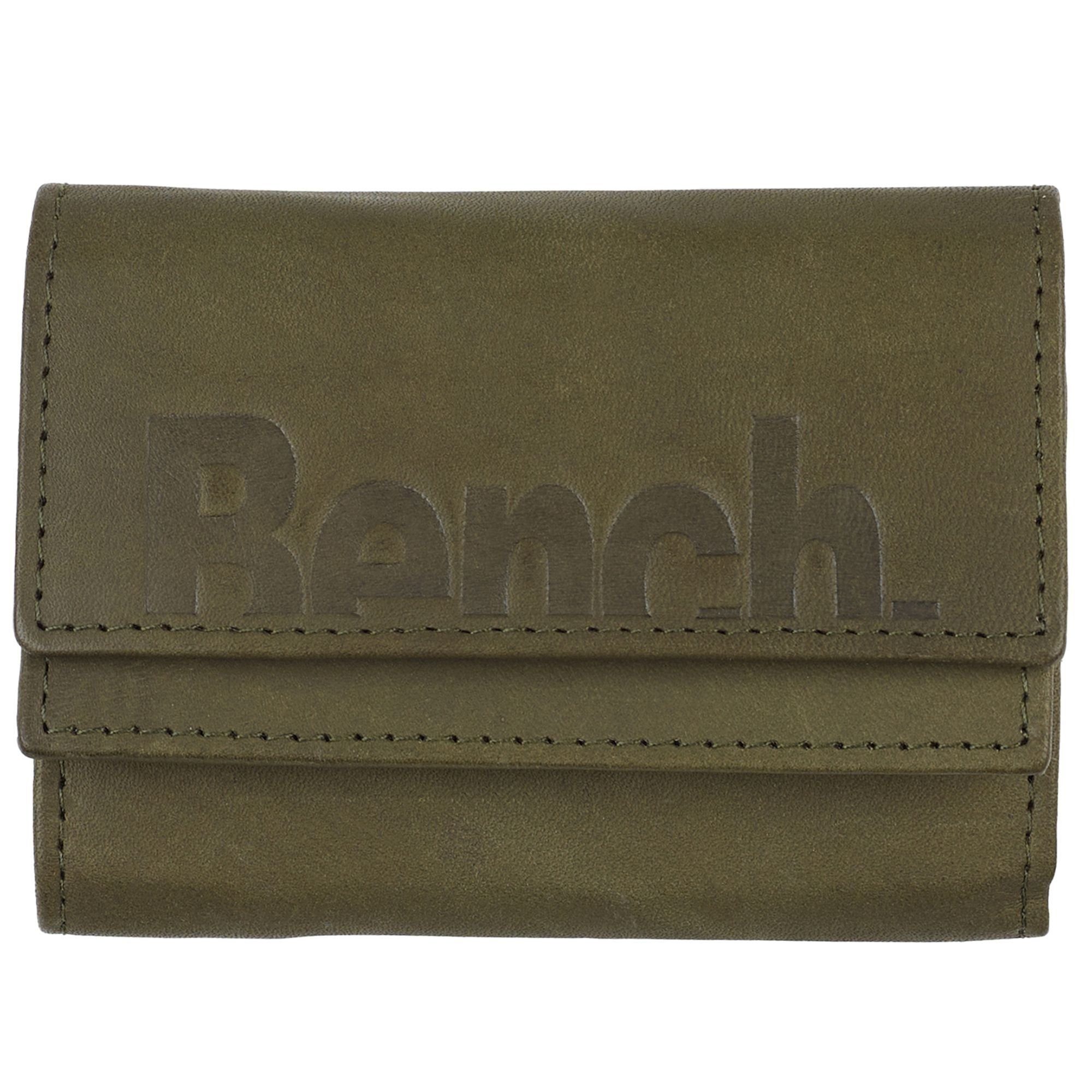 Geldbörse, grün Leder Bench.
