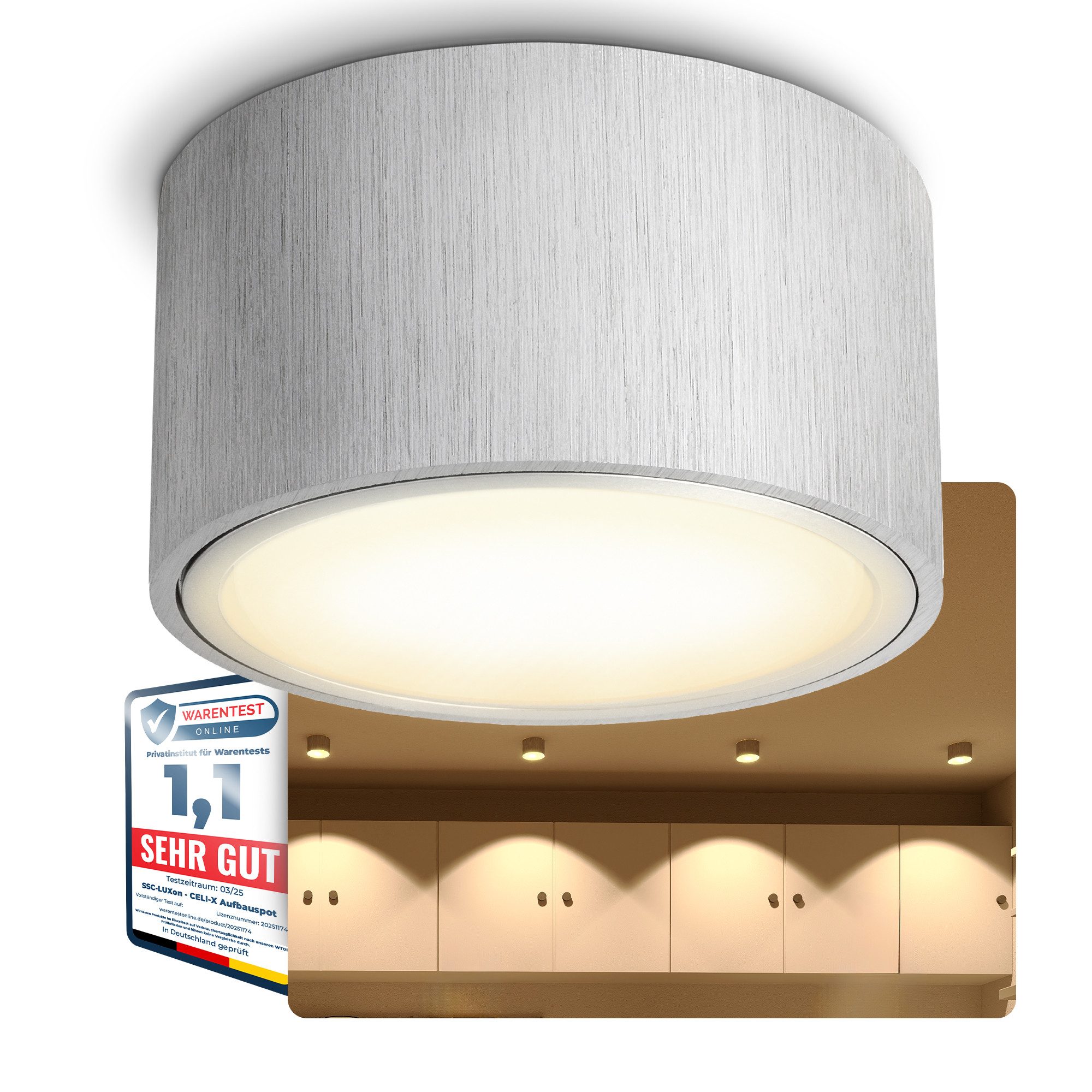 SSC-LUXon LED Aufbaustrahler Flacher LED Aufbaustrahler günstig online kaufen
