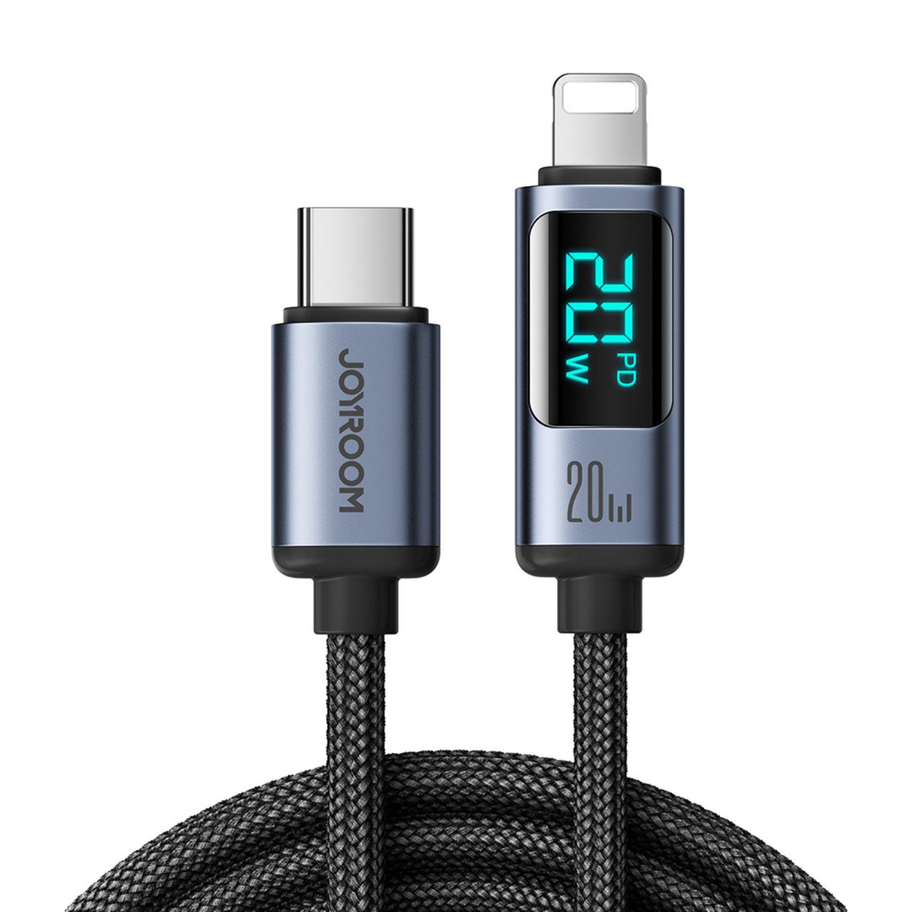 JOYROOM Prism USB-Kabel, (120 cm), USB-C auf Lightning Kabel 20W PD mit LED-Anzeige, 1,2 m