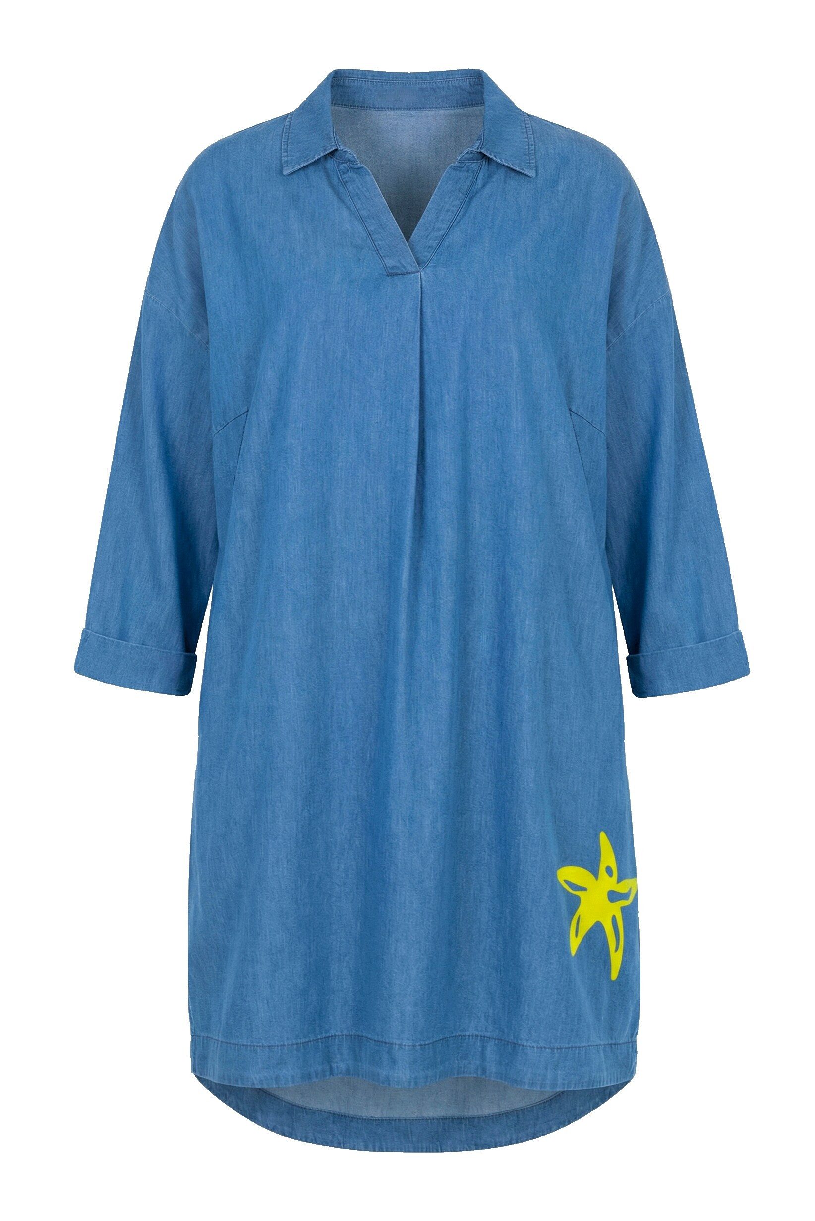 Laurasøn Midikleid Denim-Kleid Langarm günstig online kaufen