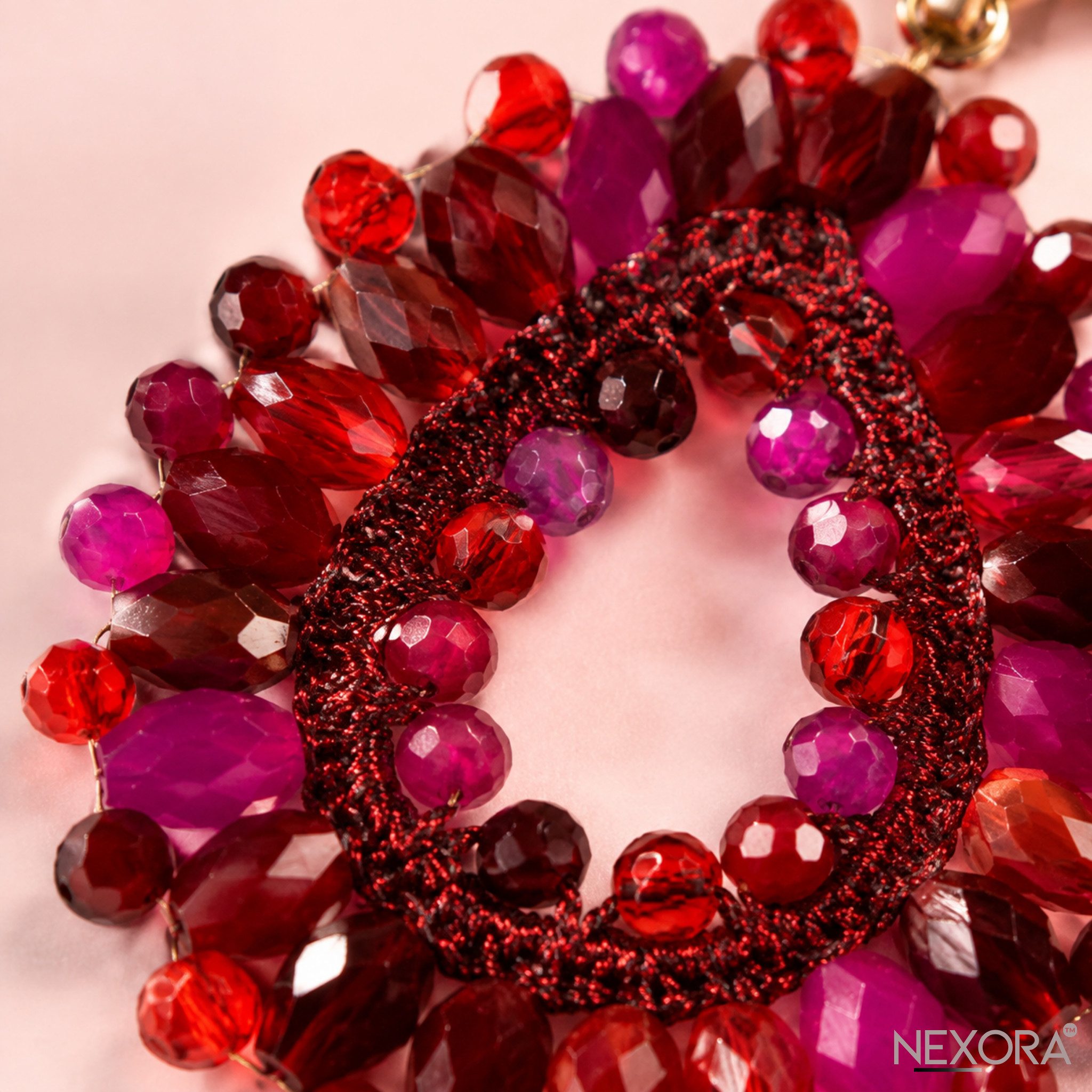 NEXORA Perlenohrringe Statement Ohrringe Damen Tropfen Ohrhänger Elegant Boho Schmuck (1 Paar Ohrringe), Statement-Design, Tropfenform, dekorativer Schmuckbesatz