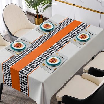 Platzset, Tischset Filz 24-tlg Platzdecke Komplettes Set, DAKYAM, (24-St), 8 Platzmatten, 8 Untersetzer und 8 Bestecktaschen