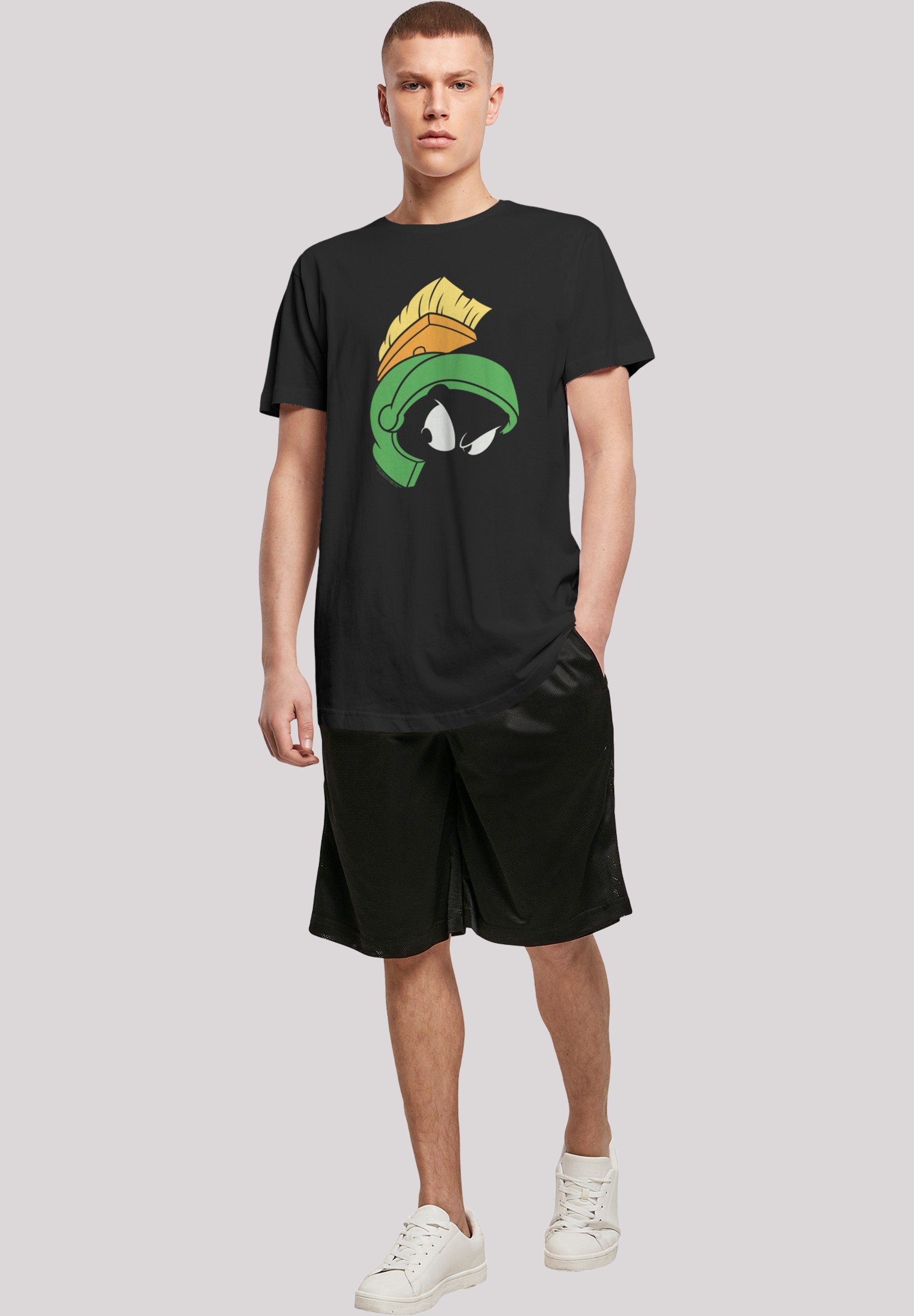 F4NT4STIC Kurzarmshirt with Herren (1-tlg) The Marvin Shaped Martian Long Face Tee