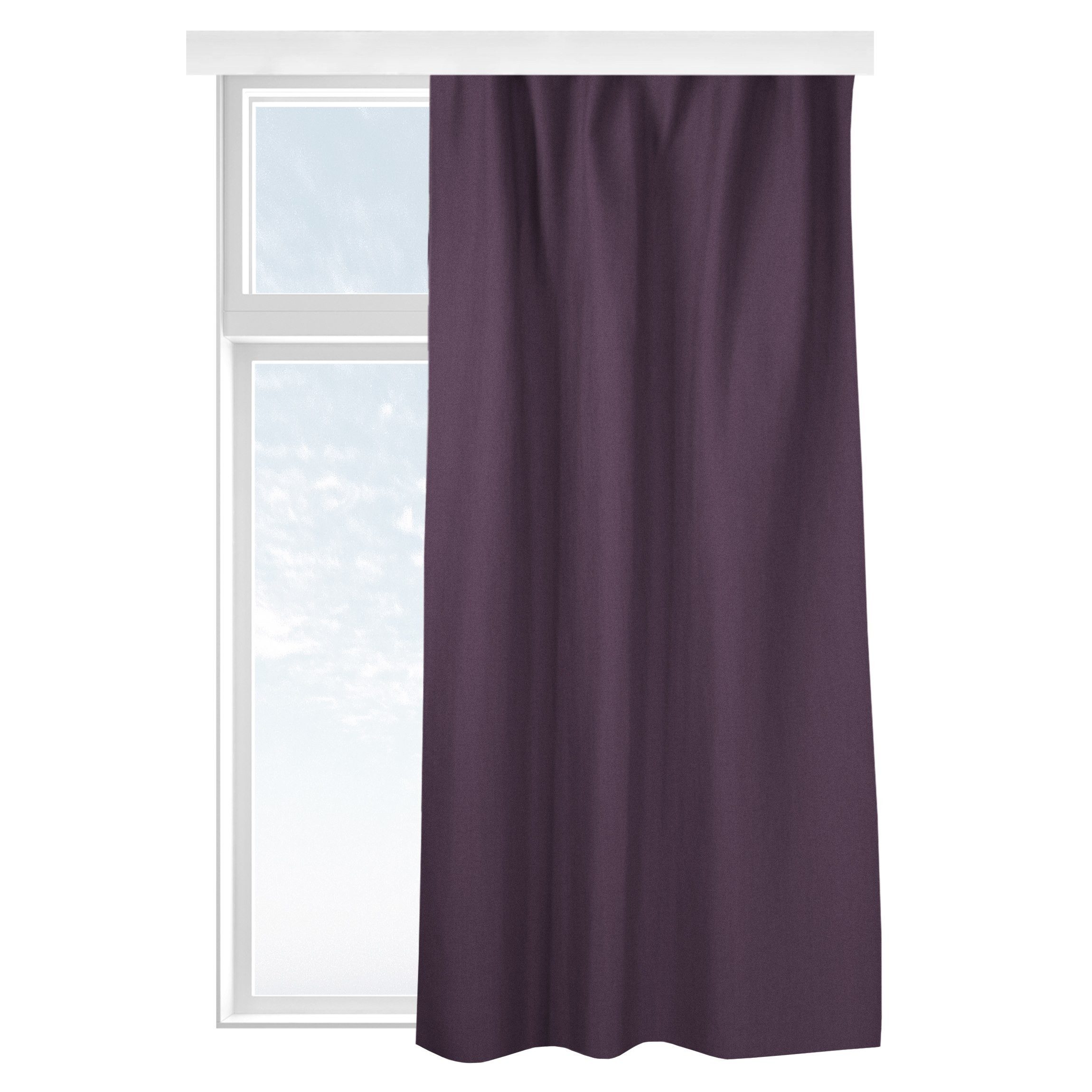 Bilderdepot24 Vorhang Gardine Einfarbig Modern Dunkles Violett Türvorhang Raumteiler (1 St), Multifunktionsband, blickdicht, Samt, Schiebegardinen Babyzimmer Jugendzimmer Jungenzimmer Schiebevorhang