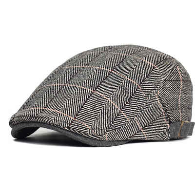 AquaBreeze Baskenmütze Schiebermütze Barret Flat Cap Baskenmütze (55-59cm) Gatsby Newsboy Cap Baskenmützen Golfermütze