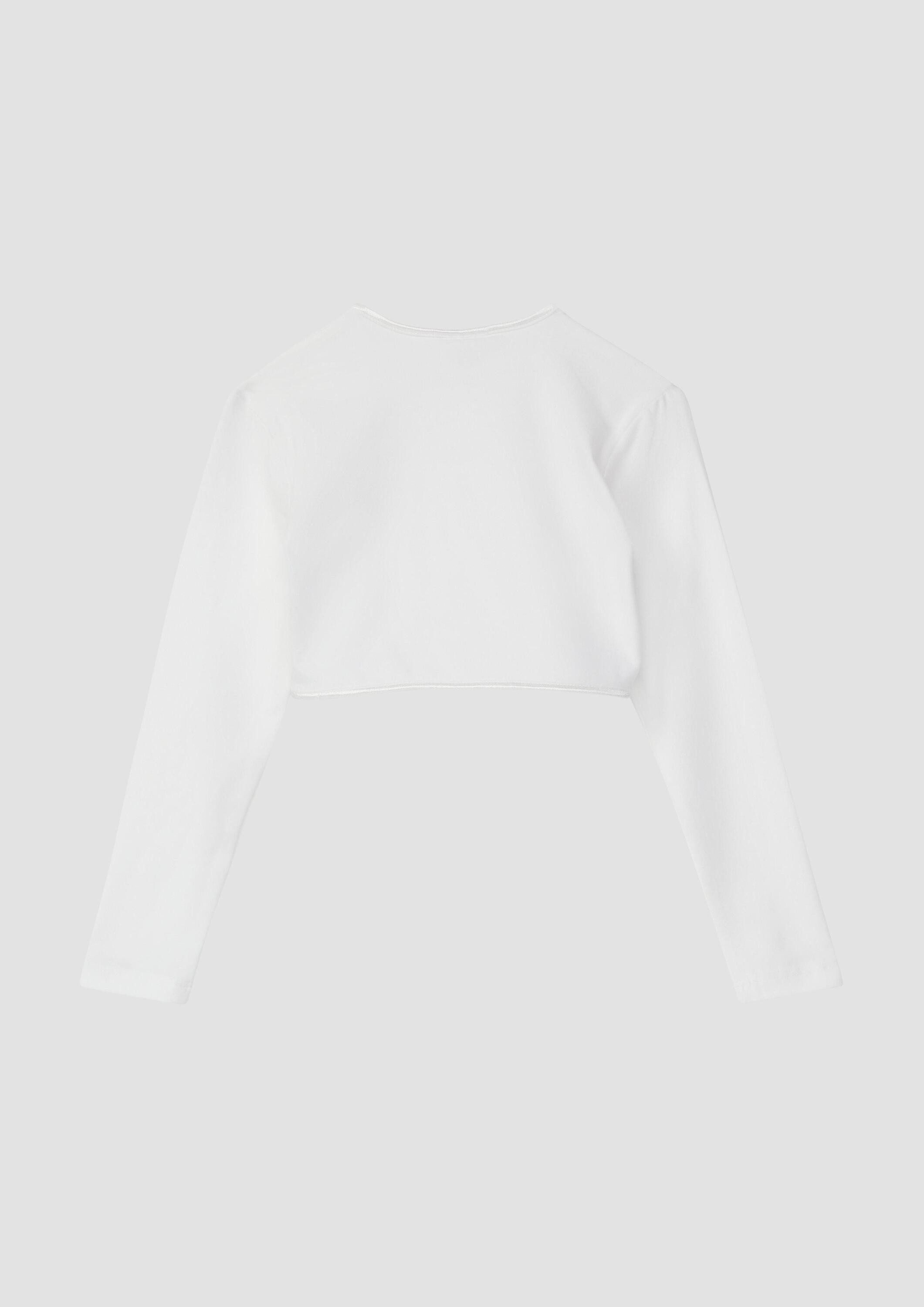 s.Oliver Cardigan Indoor-Bolero Bolero mit Satinkante
