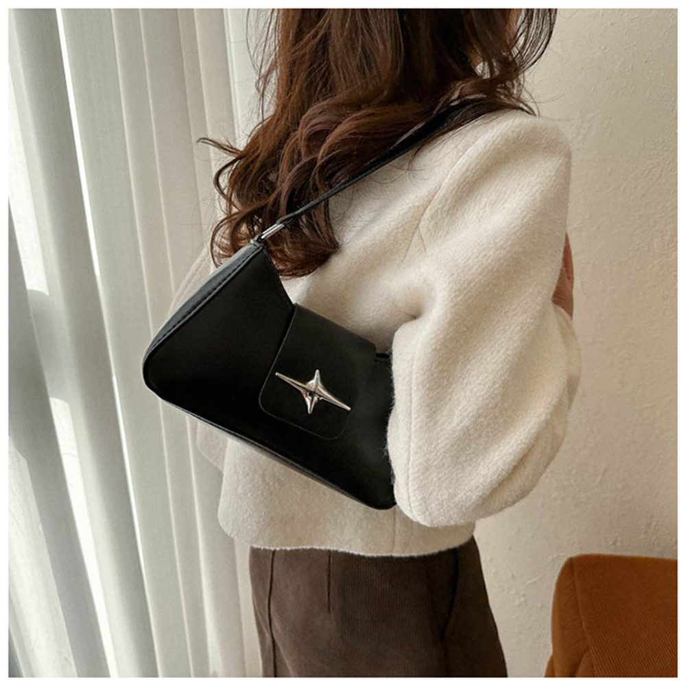 nsihing Handtasche Vintage Y2K Schultertasche 90er Jahre Damen Schultertasche Clutch, Damen kleine Umhängetasche Hobo Bag Tasche für Teenager Mädchen – Bild 3 von 5