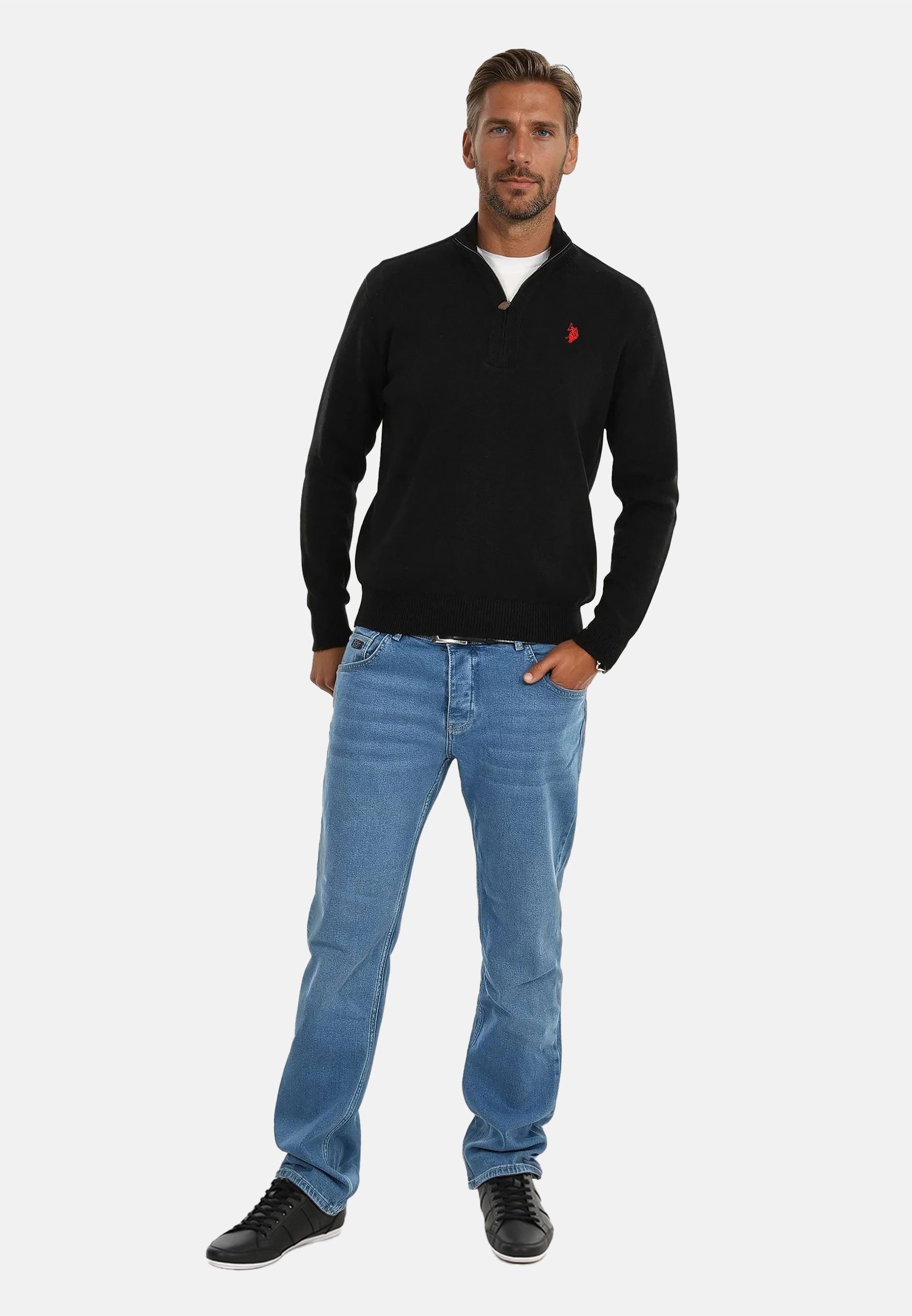 U.S. Polo Assn. Stehkragenpullover Stehkragenpullover USLogaan – Herren Tro günstig online kaufen