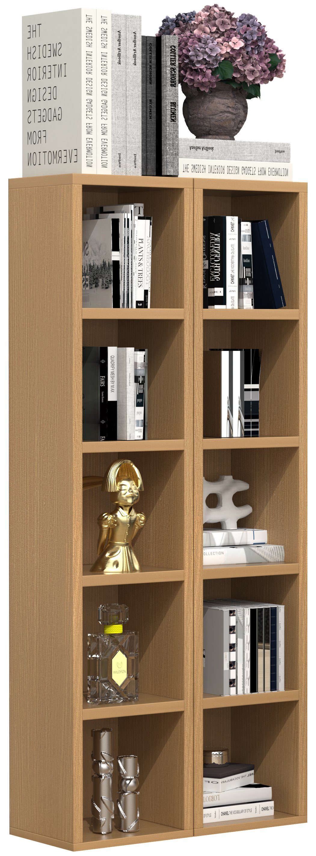 VCM Standregal Holz CD DVD Stand Aufbewahrung Deko Regal Megosa S günstig online kaufen