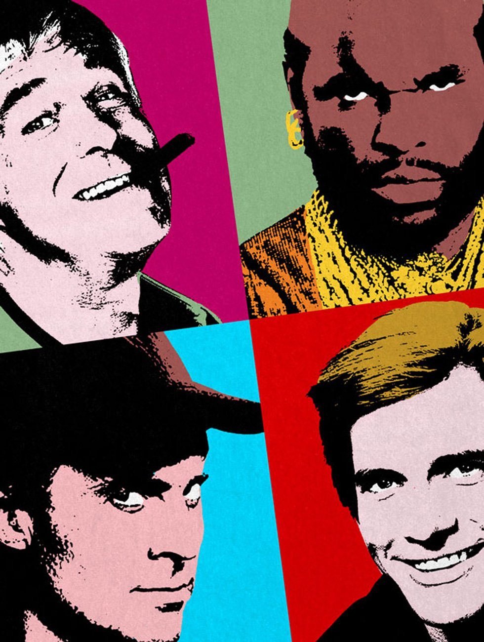 style3 T-Shirt Das Team mr.t hannibal murdock a-team 80er tv-serie günstig online kaufen