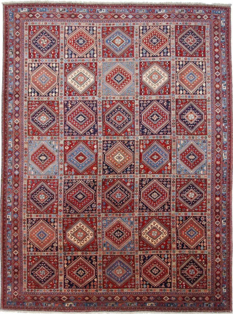 Orientteppich Yalameh Aliabad 303x405 Handgeknüpfter Orientteppich / Perserteppich, Nain Trading, rechteckig, Höhe: 12 mm