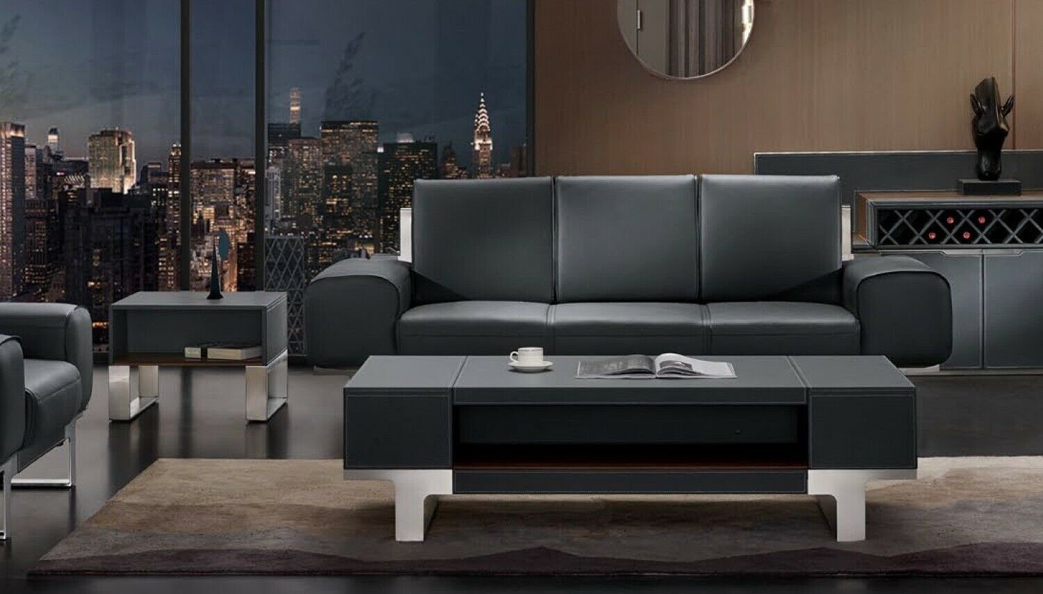 Ledersofa Europe Lounge 3er Couchen in JVmoebel Made Leder Sitz Polster Dreisitzer, Sofa Club Sofas