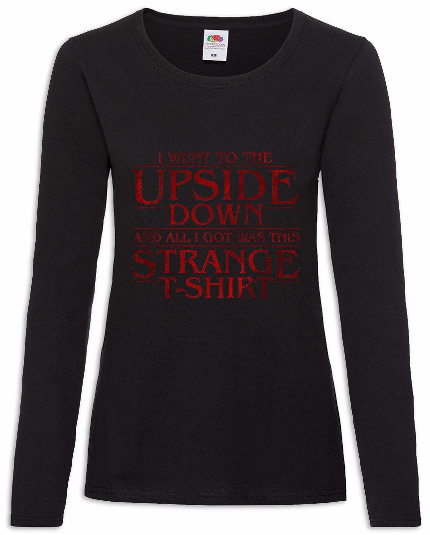 Langarmshirt I Went To The Upside Down Damen Langarmshirt Horror Stranger Alphabet