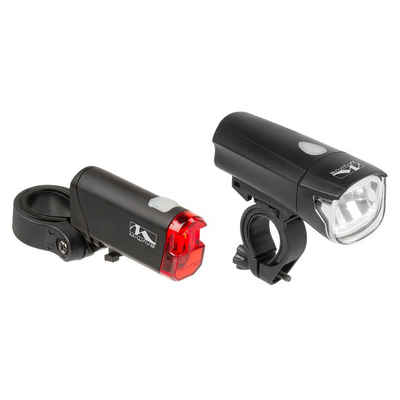M-Wave Fahrrad-Frontlicht Atlas K 50, Fahrrad Licht LED Fahrradlicht Beleuchtungsset StVZO