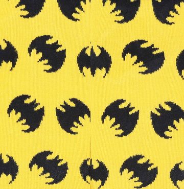 Sarcia.eu Haussocken Gelb-schwarze Socken, Füßlinge Batman DC Comics 2-3 Jahr