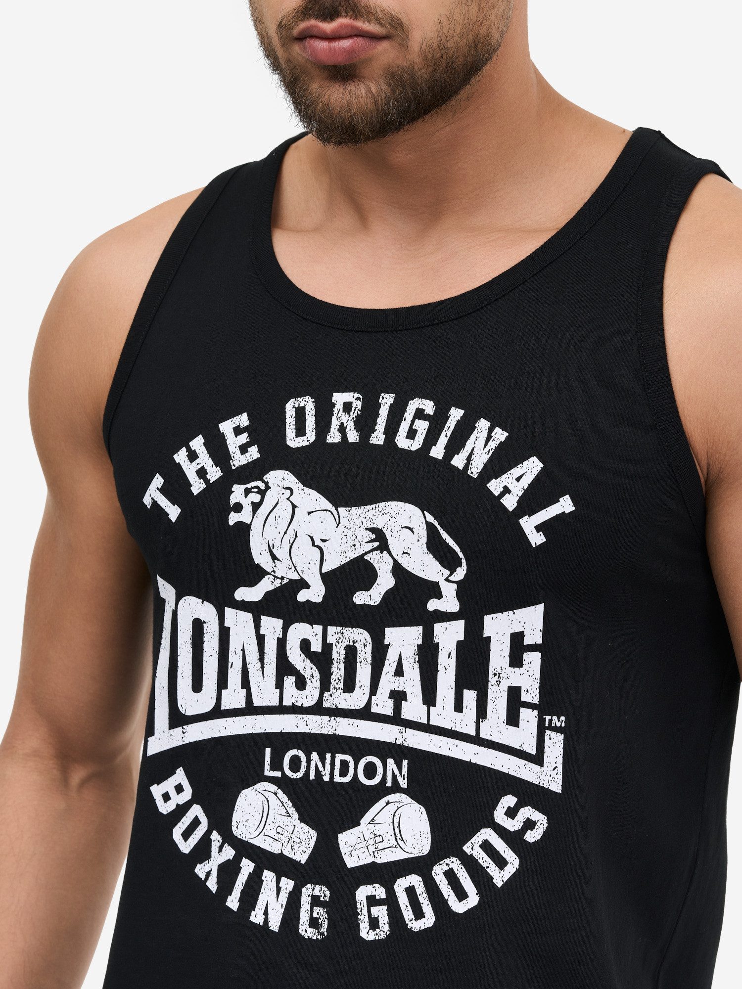 Lonsdale Tanktop BOWES ärmelloses Tanktop, aus Baumwolle