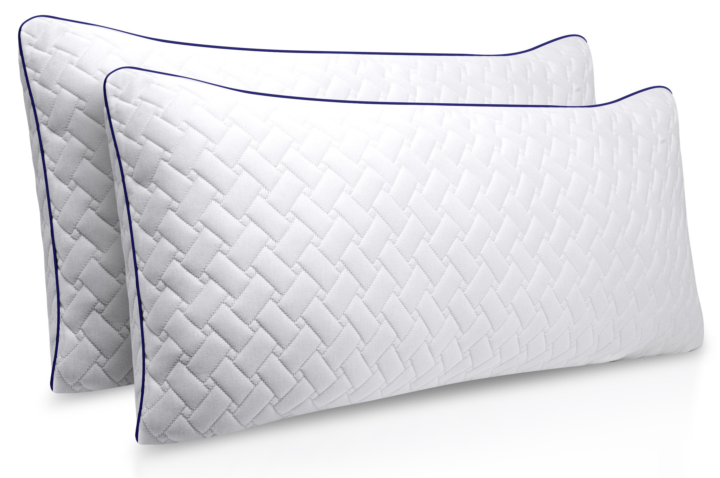 Gentle North Подушки Hochwertige Подушки aus Bambusfasern in Hotelqualität, Füllung: 100% Polyester, Seitschläfer, Rückenschläfer, Seitenschläfer, Bauchschläfer, 1- oder 2-tlg., Reißverschluss für Füllung, waschbar, Made in EU, allergikerfreundlich