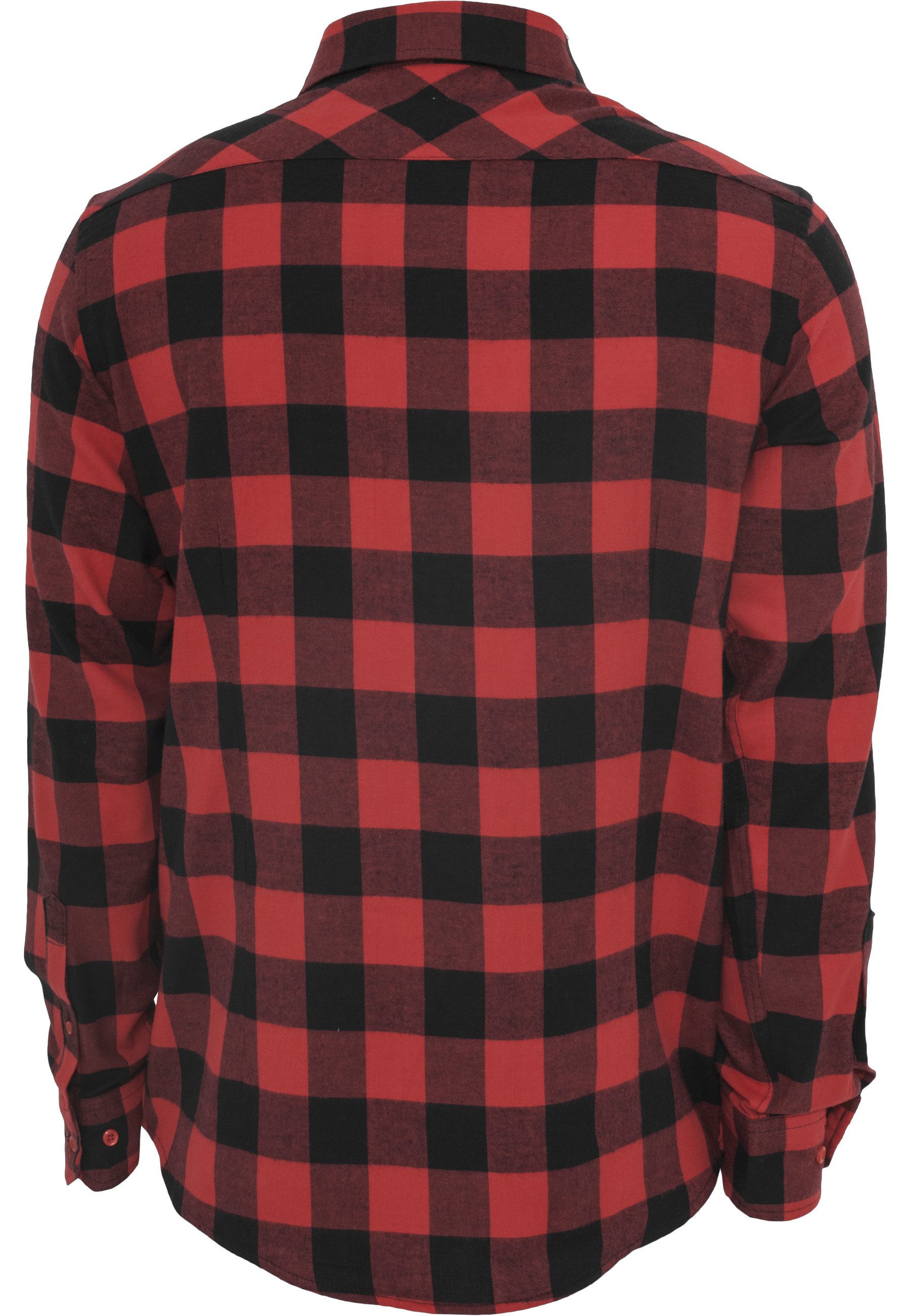 URBAN CLASSICS Kurzarmshirt Urban Classics Herren Checked Flanell Shirt (1-tlg)