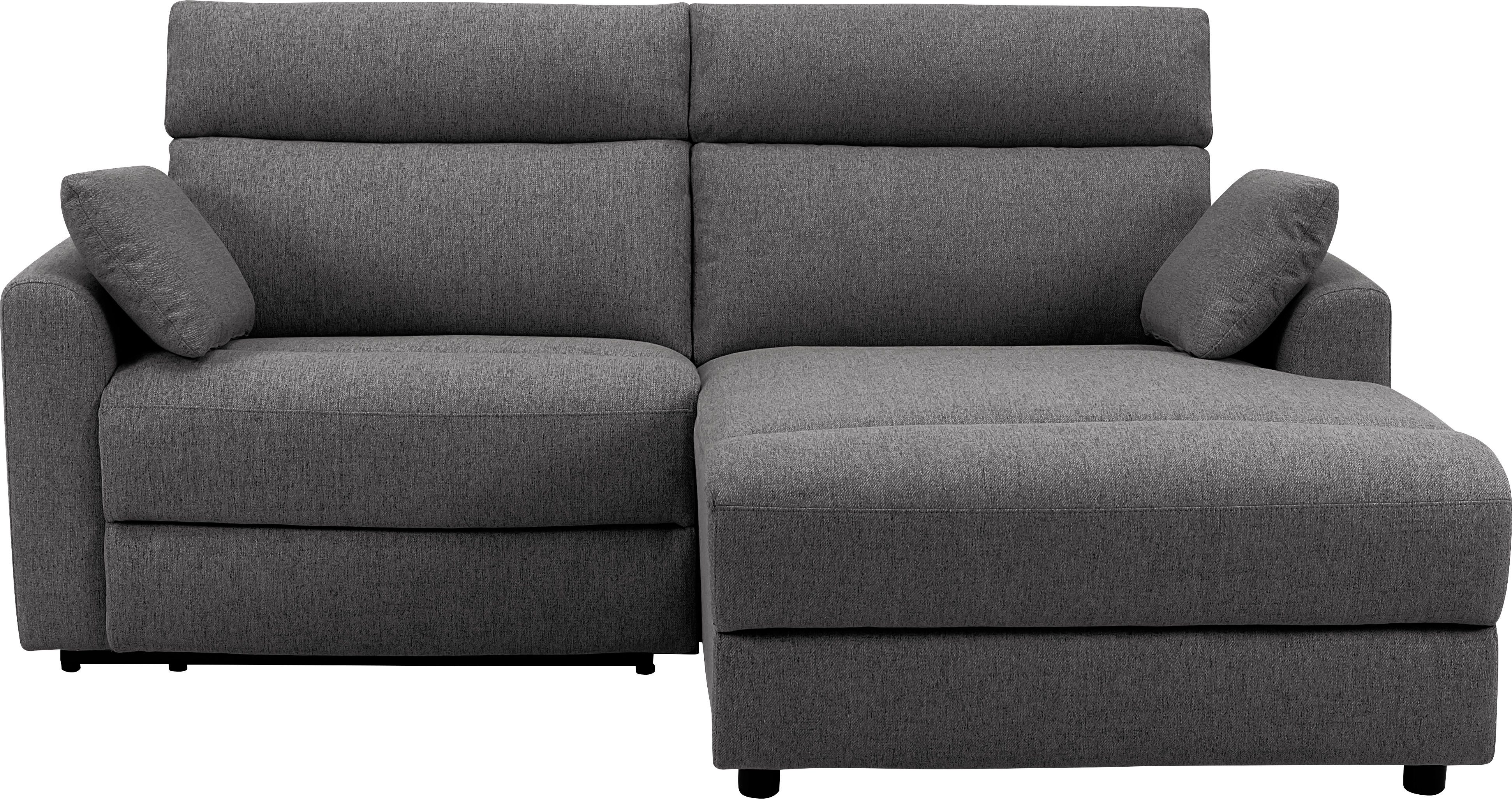INOSIGN Ecksofa JENNA L-Form, 209cm - OTTO. Verlässliche Qualität., manuelle o. elektrische Relaxfunktion, USB A/C, Struktur fein.
