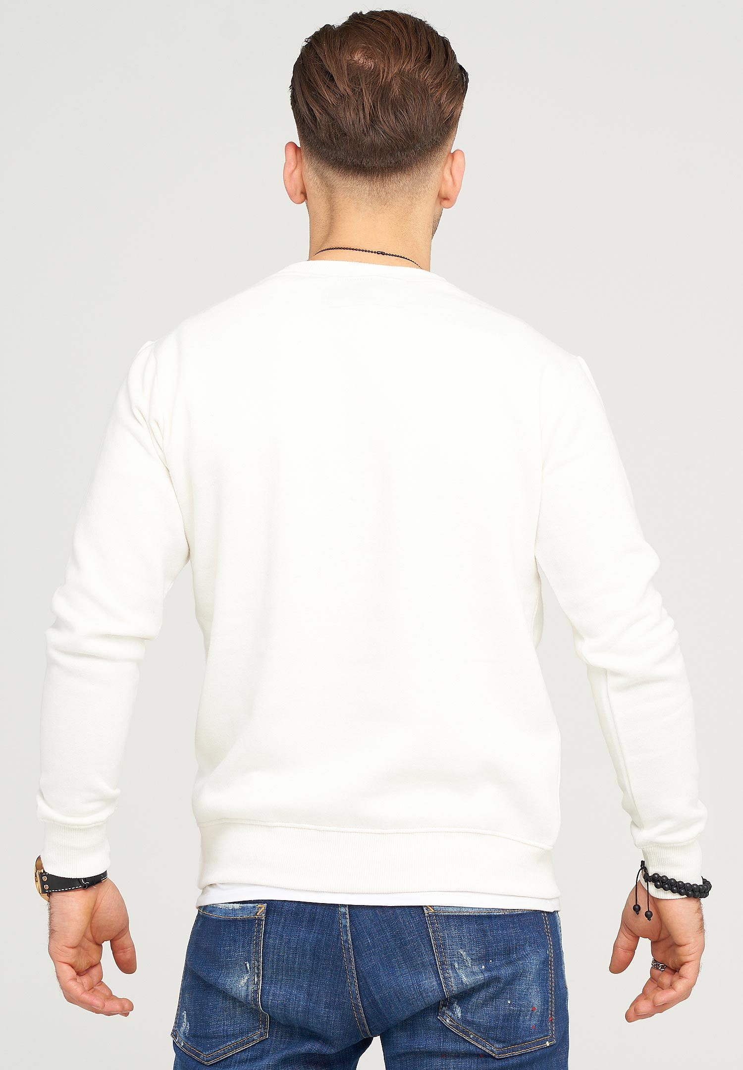 SOULSTAR Sweatshirt SYDNEY mit hochwertiger ecru Bestickung