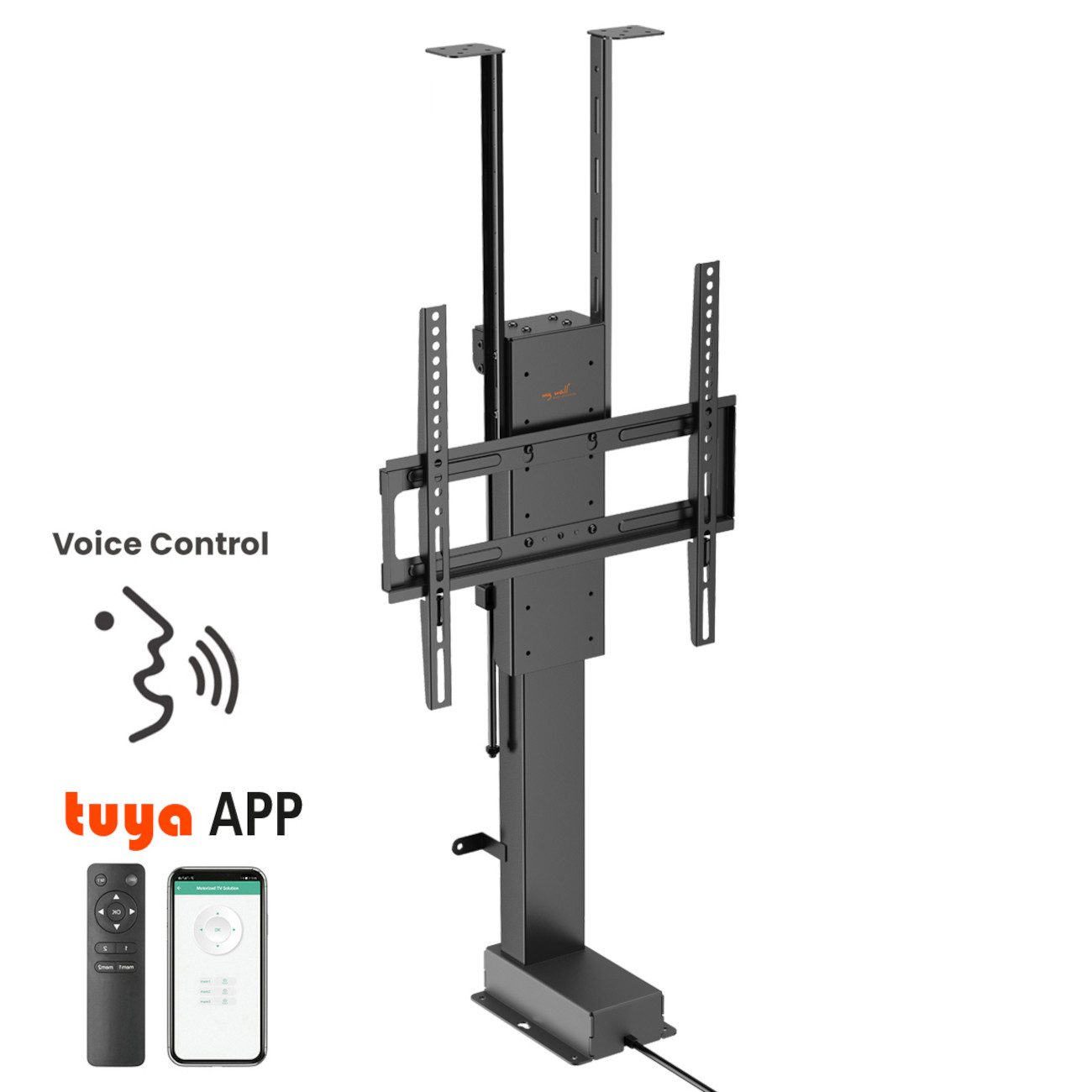 my wall TV-Standfuß HP66-1L, (bis 48 Zoll, Stück, 1-teilig, Elektrisch aus einem Schrank oder der Decke herausfahren)