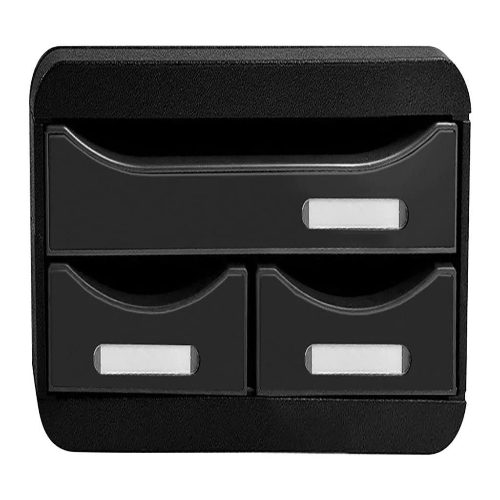 Small-Box 3 EXACOMPTA Black Mehrfarbig Schubladenbox Schubladenbox Glänzend mit Laden