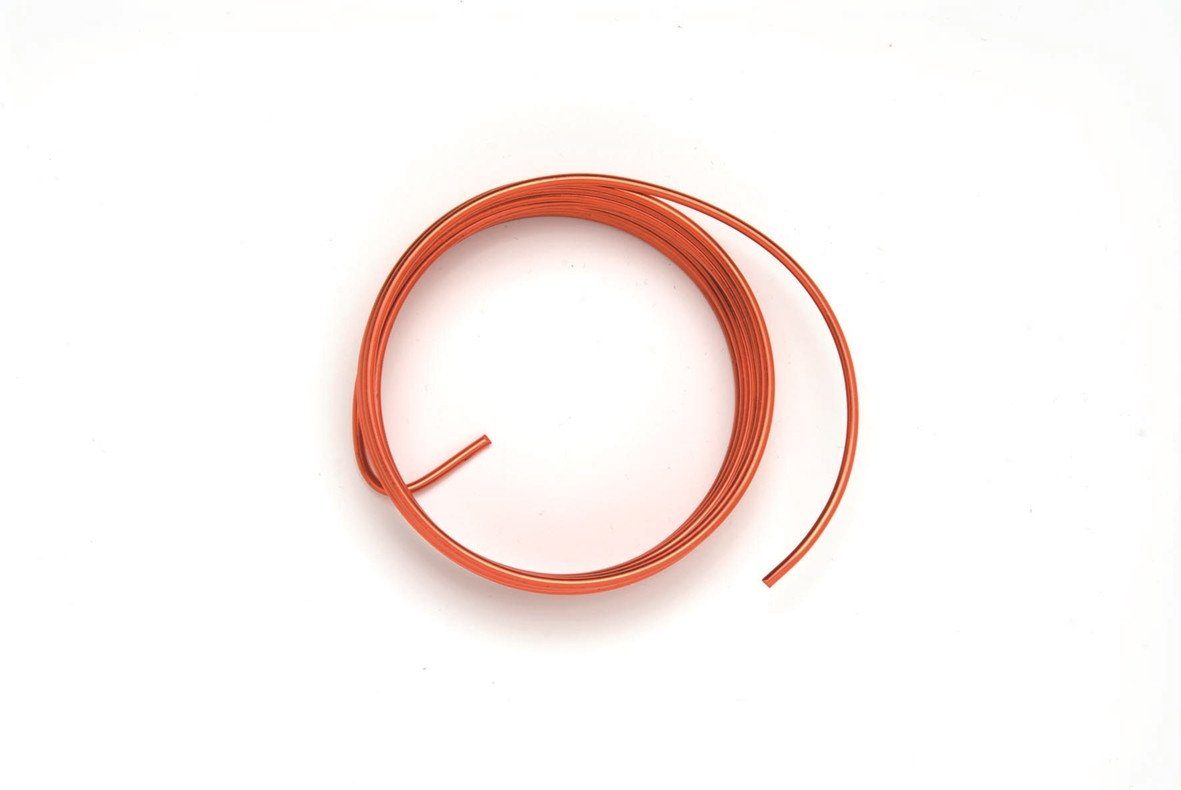 Glorex Bastelnaturmaterial Glorex Deko Aludraht orange 1 mm, 2 m