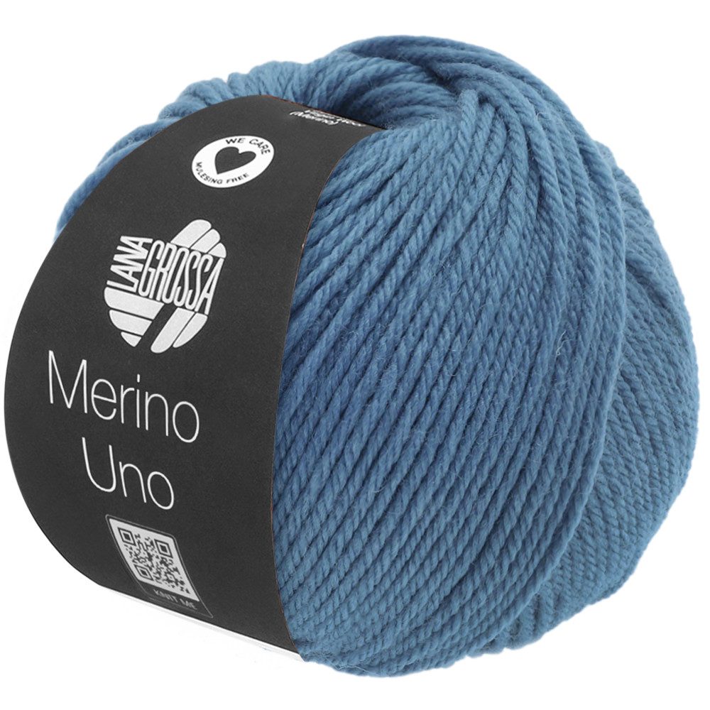 LANA GROSSA MERINO UNO Häkelwolle, 125 m (Extrafeine Merinowolle mit Superwash-Ausrüstung), 50 g