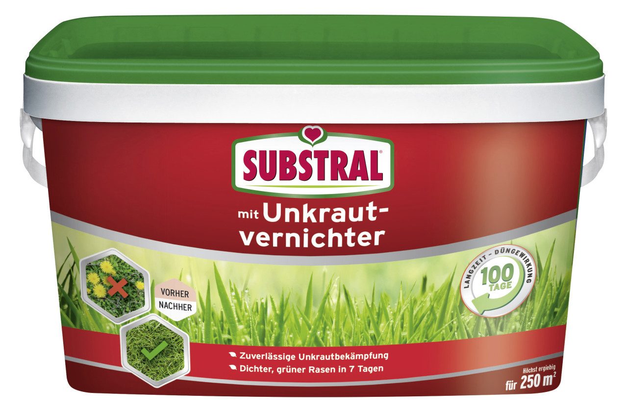Rasendünger Substral Rasendünger mit Unkrautvernichter für 250