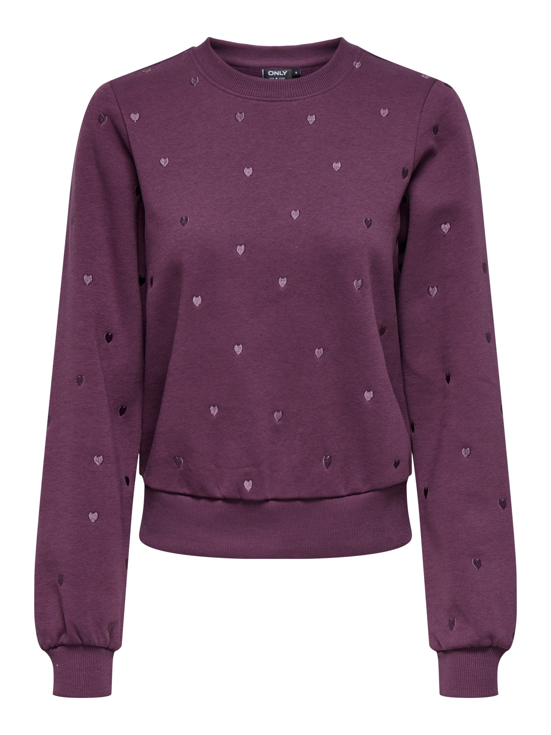 ONLY Sweatjacke ONLATIKA L/S O-NECK GLITTER günstig online kaufen