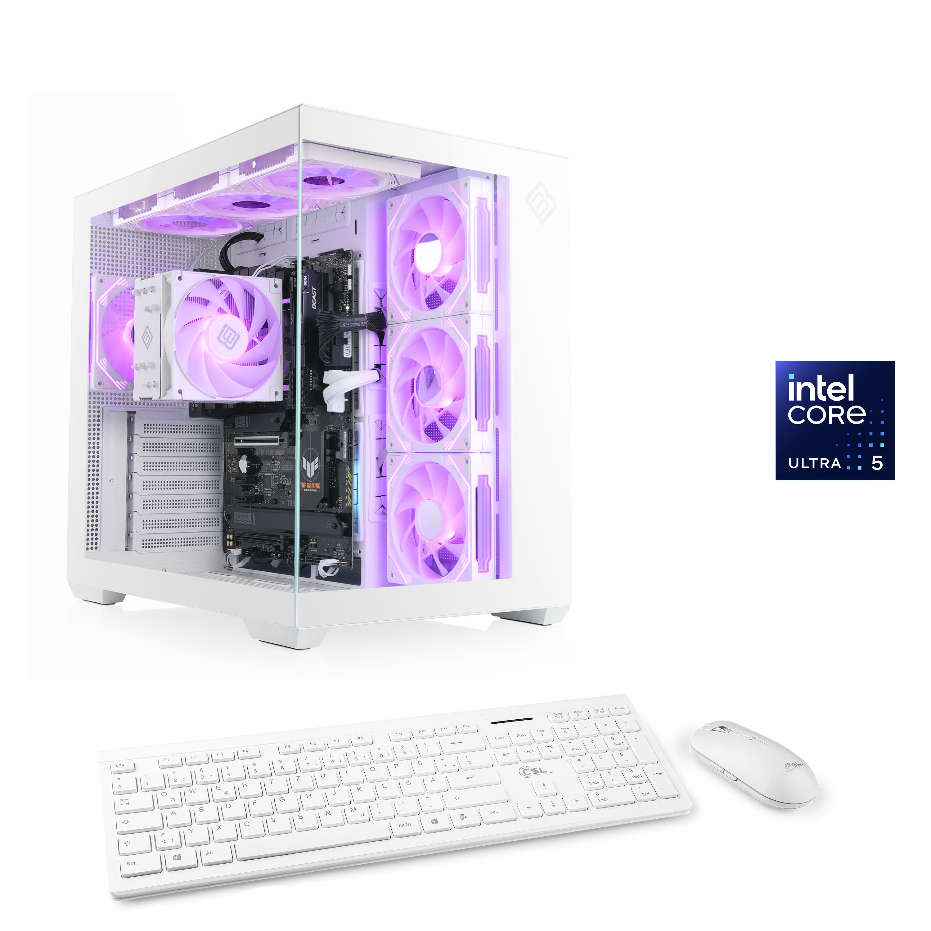 CSL Vitrum Advanced V24532 PC (Intel® Core Ultra 5 225, 0, 16 GB RAM, 500 GB SSD, Luftkühlung)