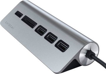 Satechi Type-C Aluminum USB Hub & Card Reader USB-Adapter USB 3.0 Typ A zu USB Typ C