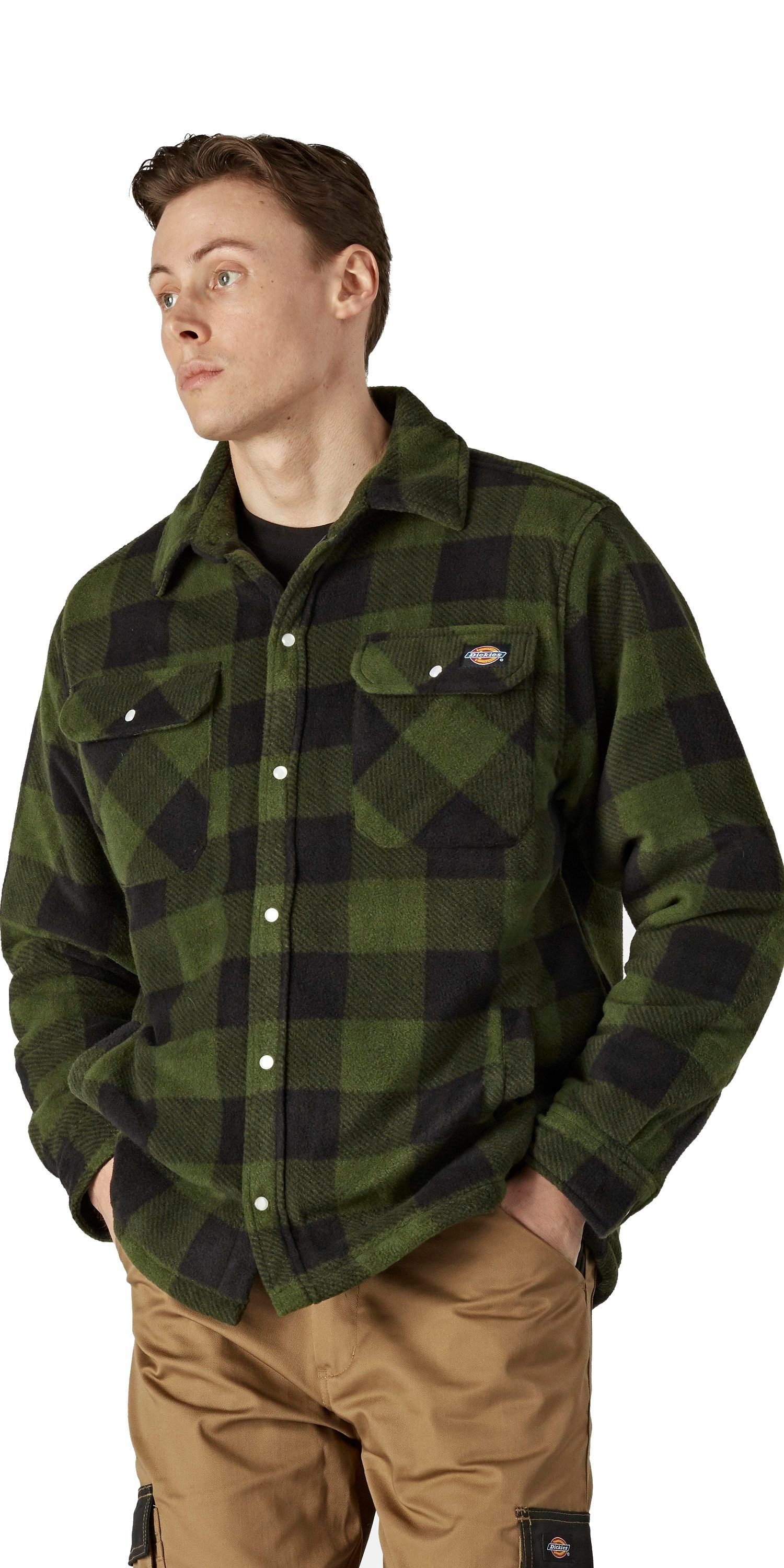 grau Shirt Hemd Thermohemd Winterhemd Fleecehemd Dickies Portland SH5000 weiß 