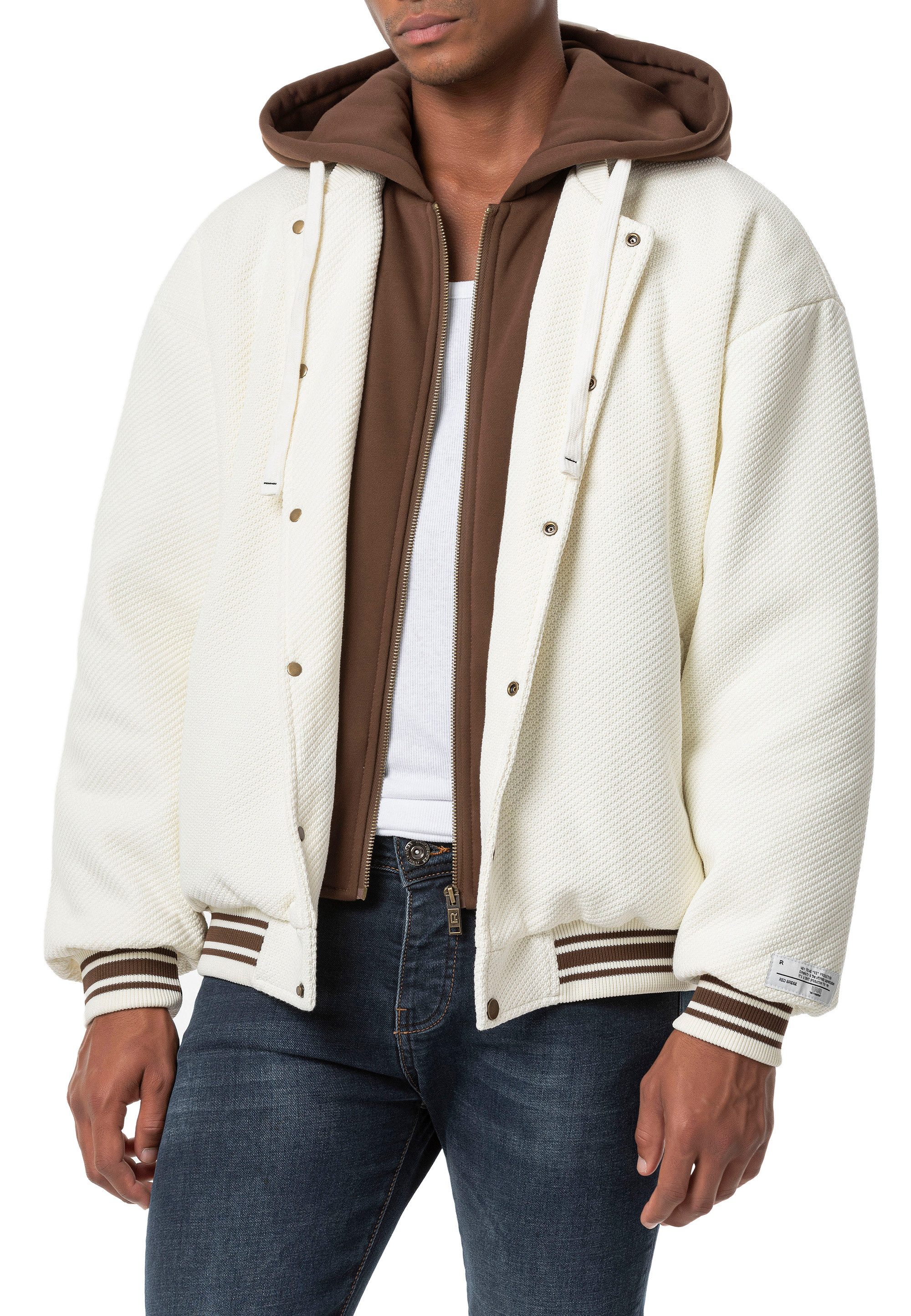 RedBridge Cordjacke mit Kapuze - Sportlicher Stil in hochwertiger Strukturo günstig online kaufen