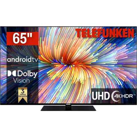 Telefunken D65V950M2CWH LED-Fernseher (164 cm/65 Zoll, 4K Ultra HD, Smart-TV, Dolby Atmos,USB-Recording,Google Assistent,Android-TV)