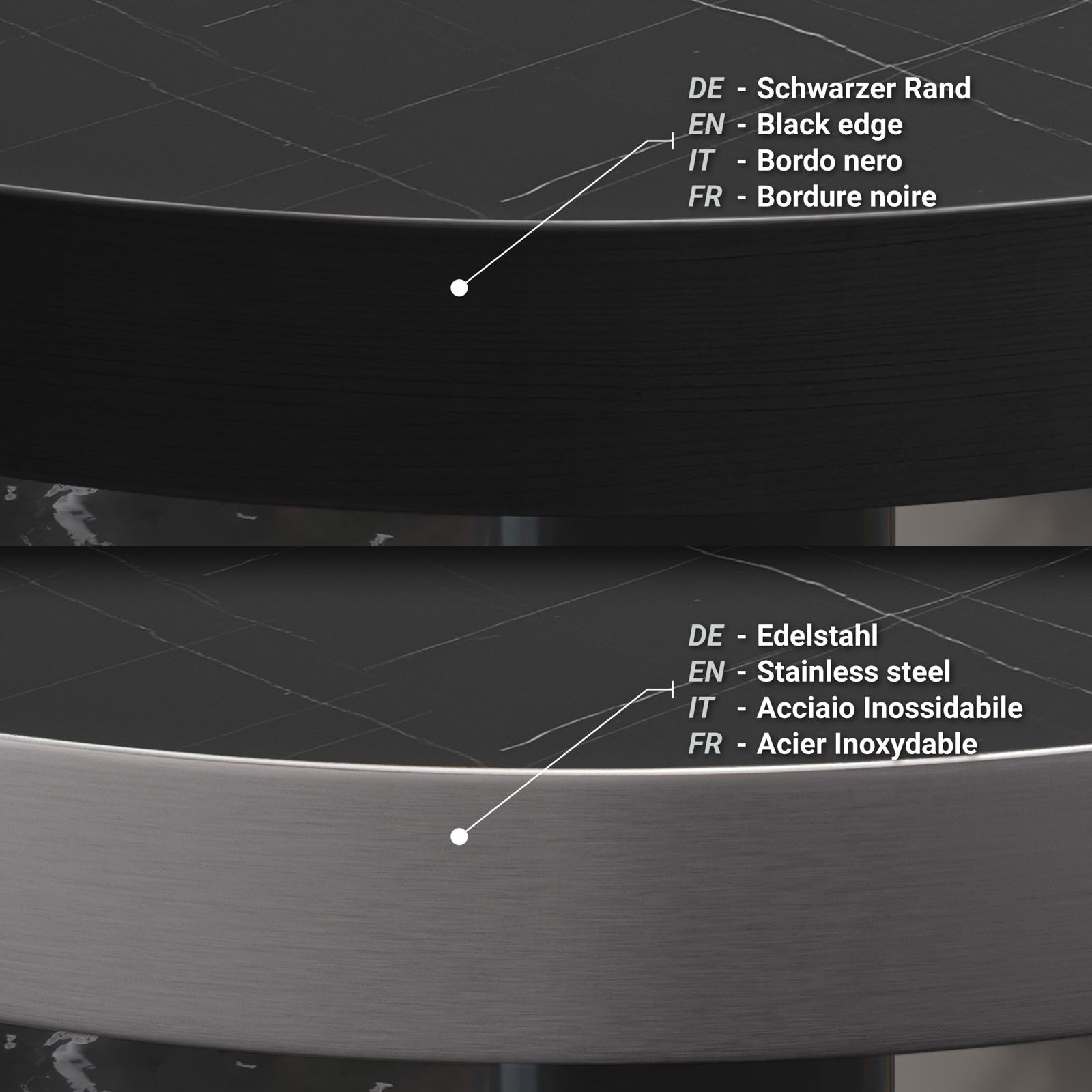 GGMMÖBEL Tischplatte BRASIL
