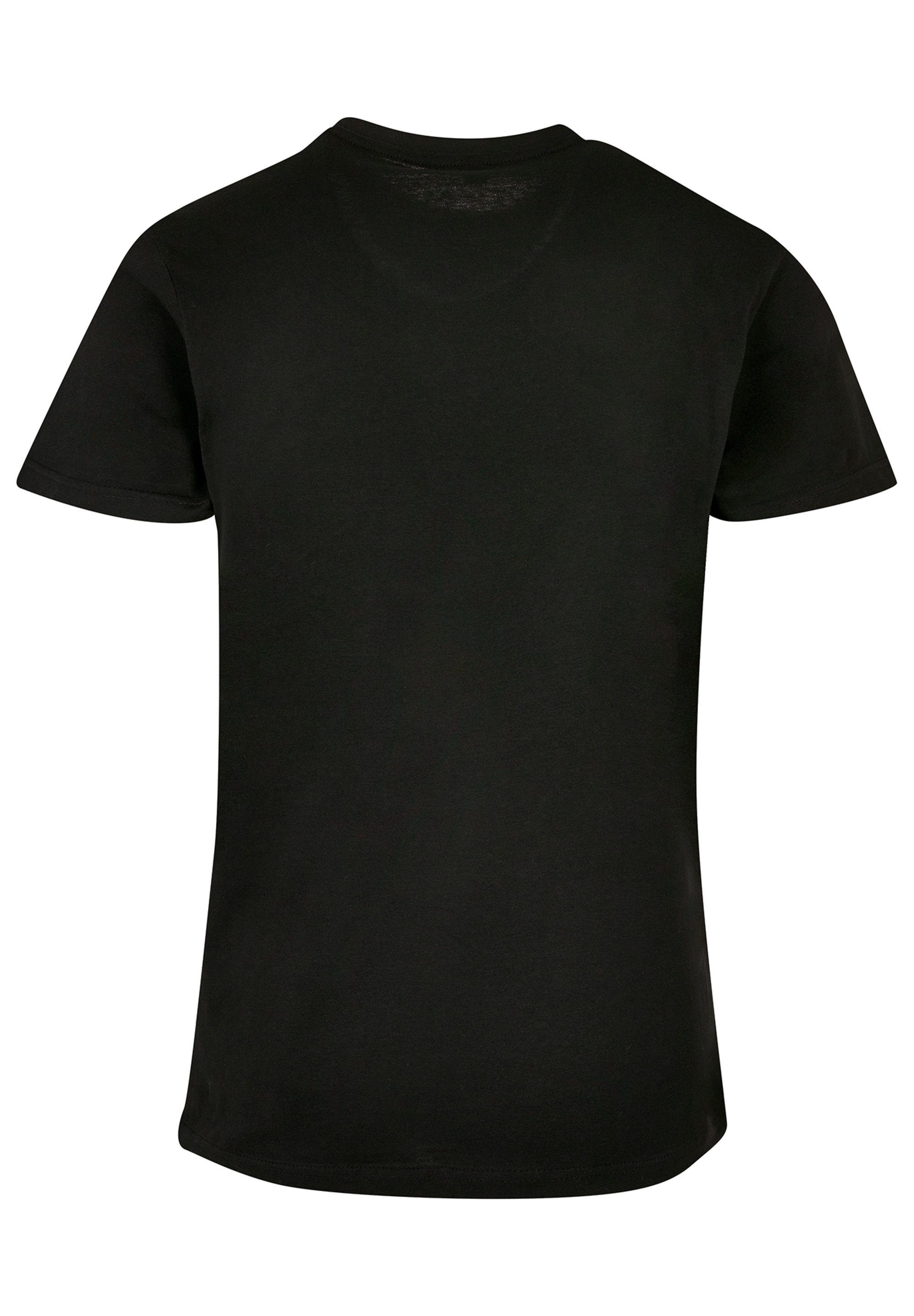F4NT4STIC T-Shirt Schmetterling Silhouette TEE Print UNISEX schwarz
