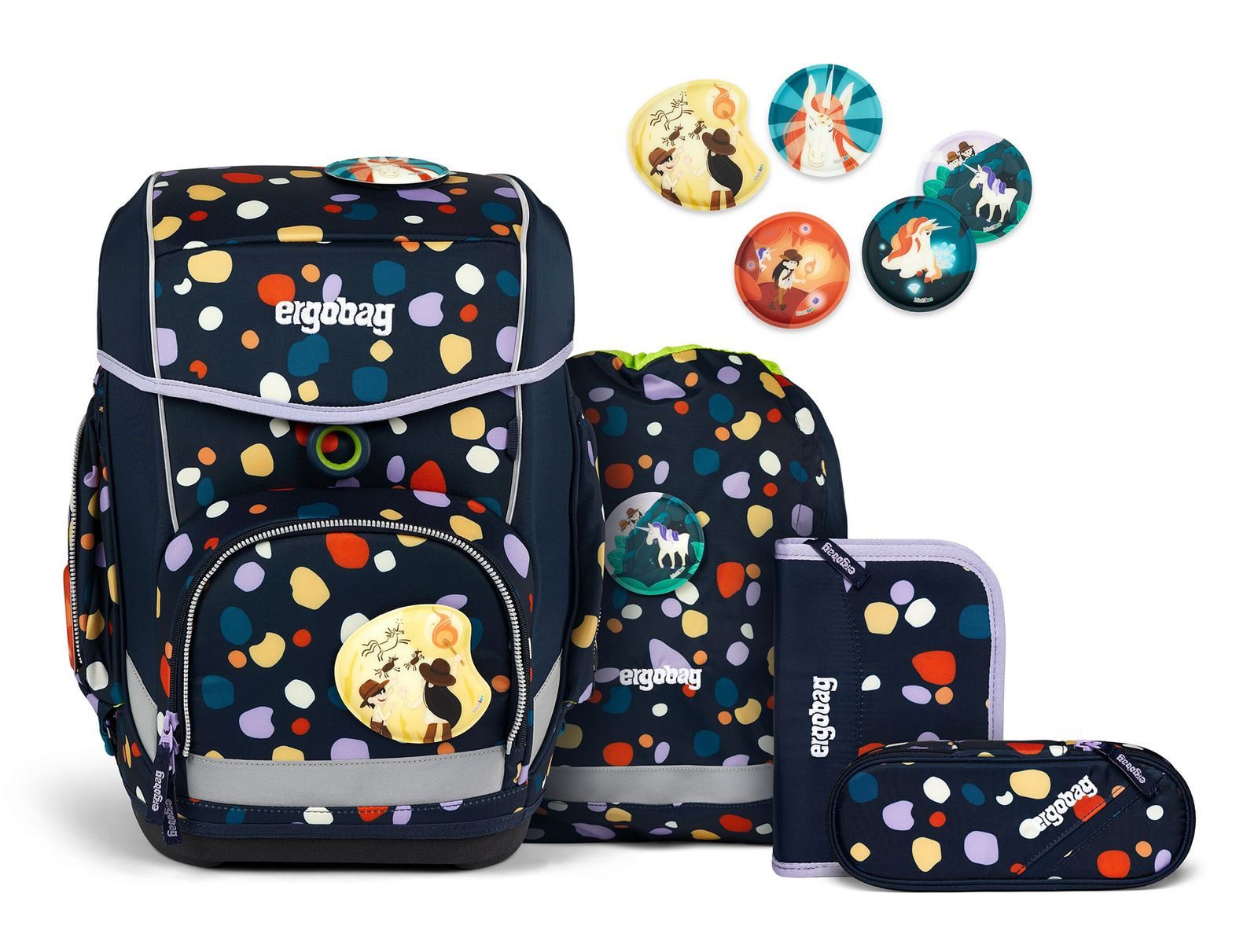 ergobag Schulranzen Schoolbag Set 5-teilig (Set, 4-tlg)