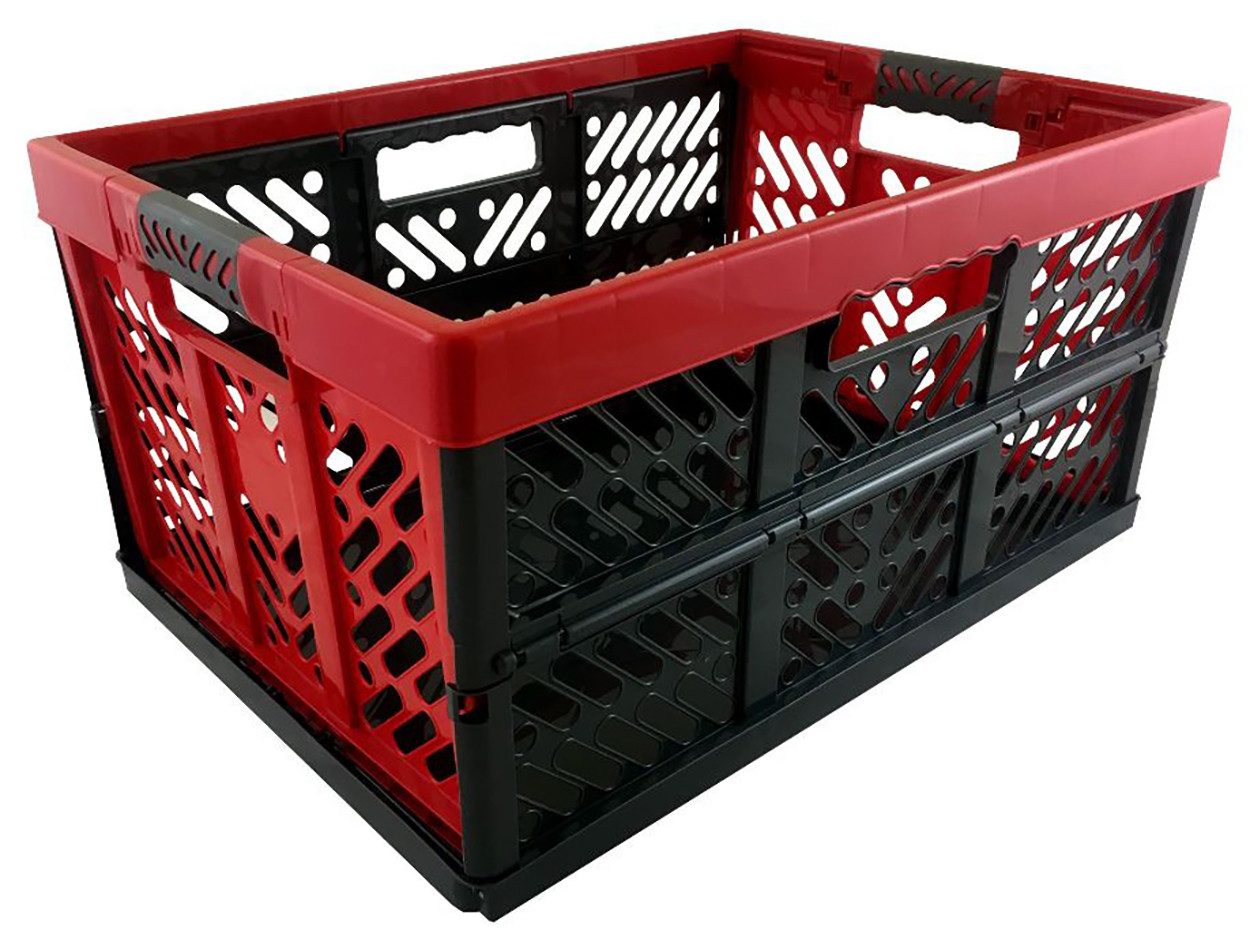 Wickelauflage Robuste Profi - Klappbox 45 L bis 50 kg - Faltbox, Kiste, Korb zur