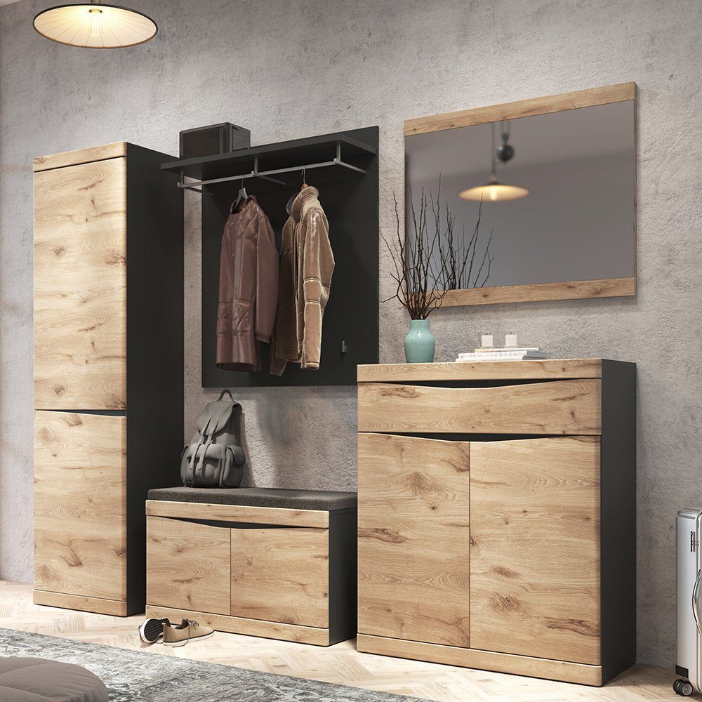 Lomadox Garderoben-Set SUNBURY-129, (Spar-Set, 5-St), Flurschrank, günstig online kaufen