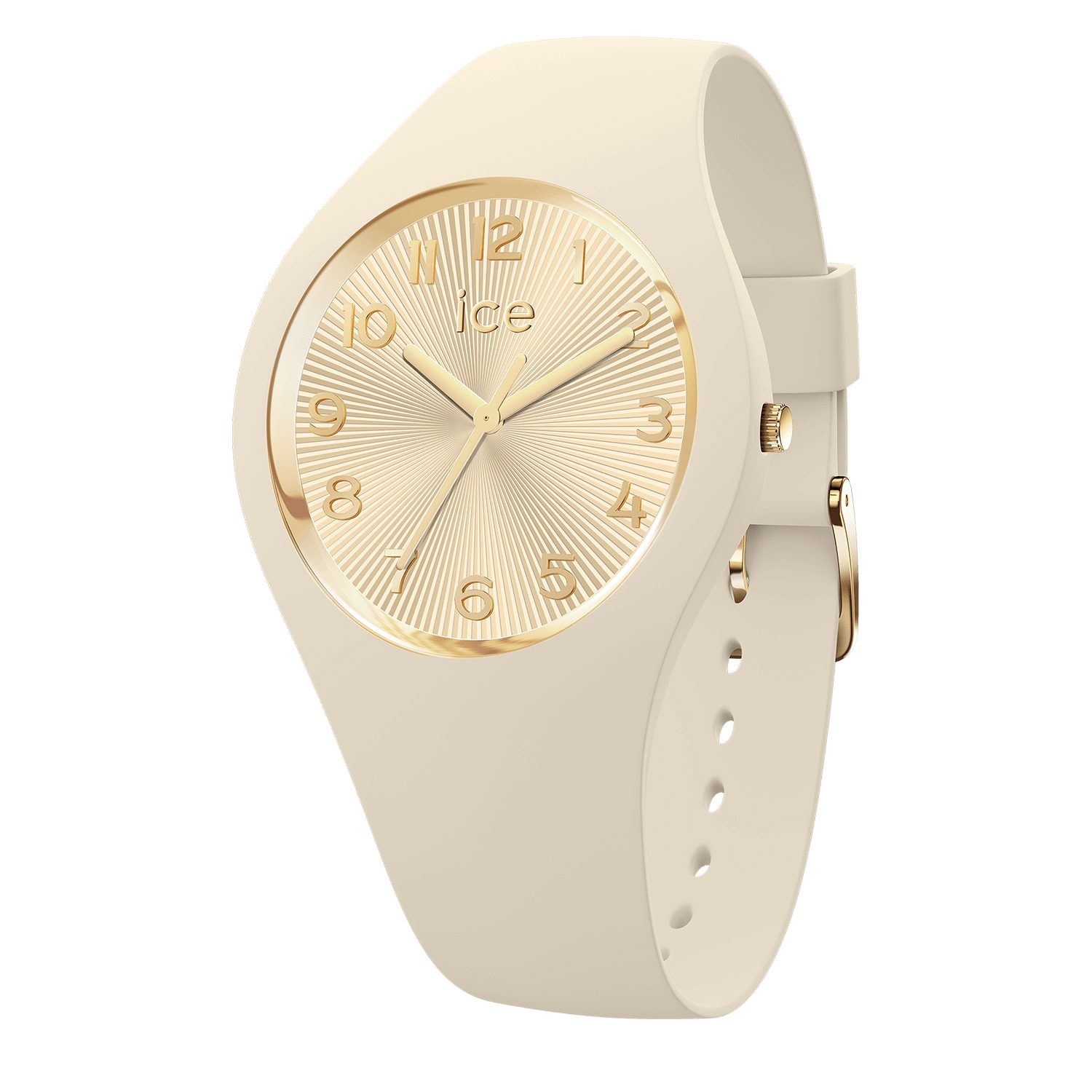 ice-watch Quarzuhr ICE champagne 025251, Armbanduhr, Damenuhr, Silikonarmband, analog