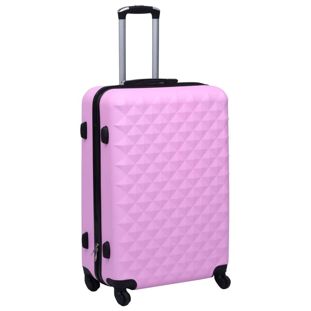 vidaXL Trolleyset Hartschalen-Trolley-Set 2 Stk. Rosa ABS, (1 tlg)