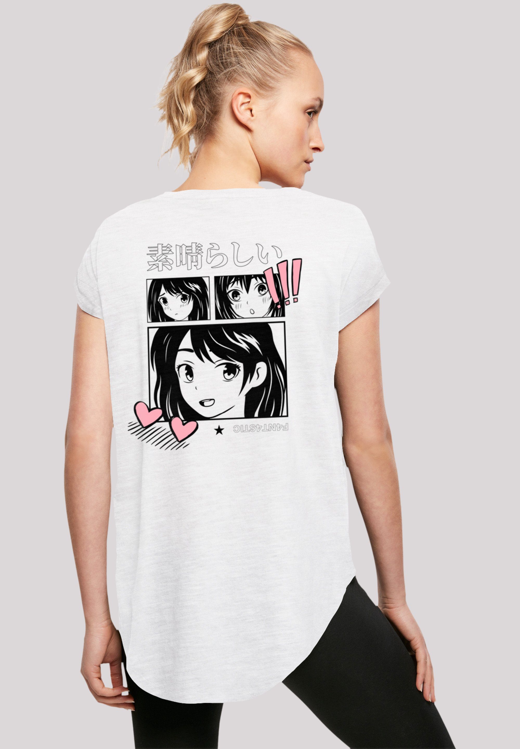 F4NT4STIC T-Shirt Manga Anime Japan Grafik Print, Sehr weicher  Baumwollstoff mit hohem Tragekomfort