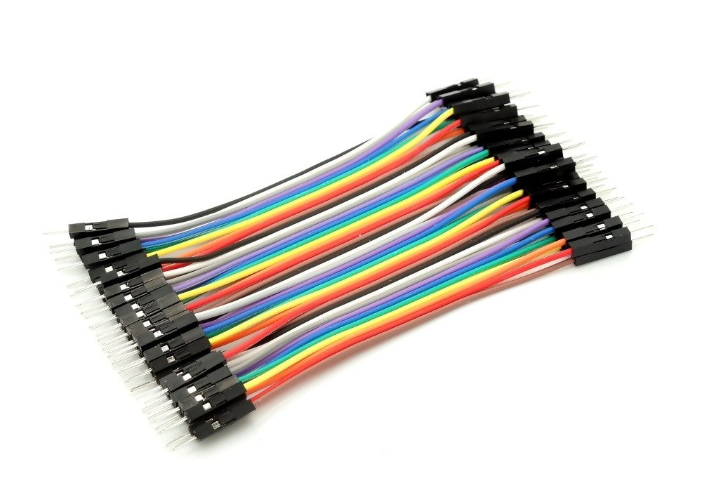 40pin Jumper / Dupont Kabel Male  Male trennbar - Länge: 0,10 m Elektro-Kabel