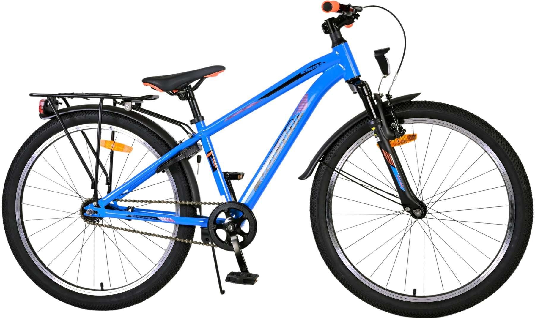 Volare Kinderfahrrad - Cross - Jungen - 26/ 24/20 Zoll- bis 115 kg - Rücktrittbremse, 85% zusammengebaut, 8 - 12 Jahre, Aluminiumfelgen