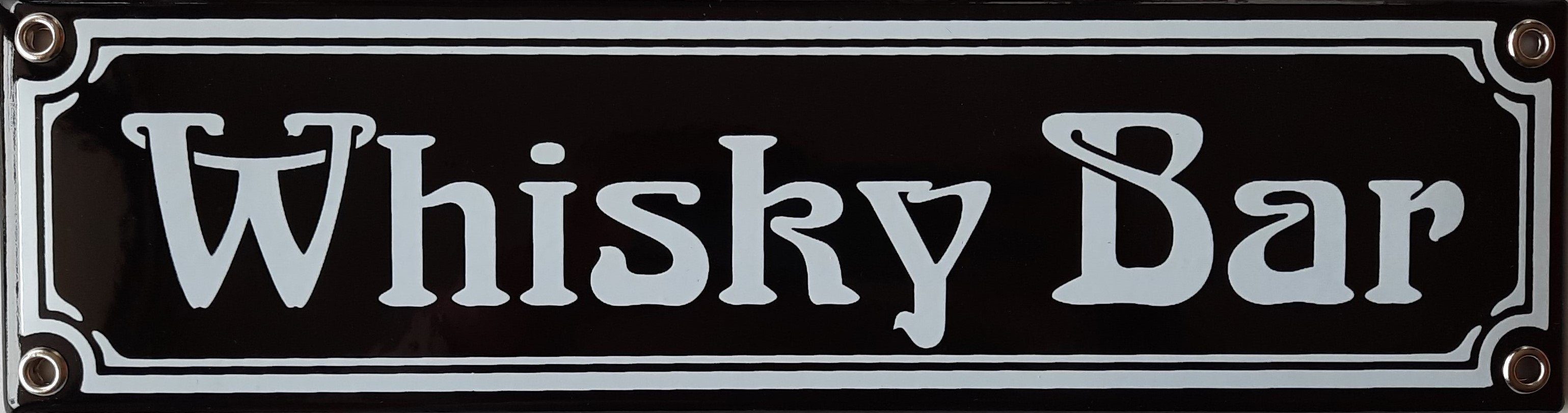 Metallschild "Whisky Bar"